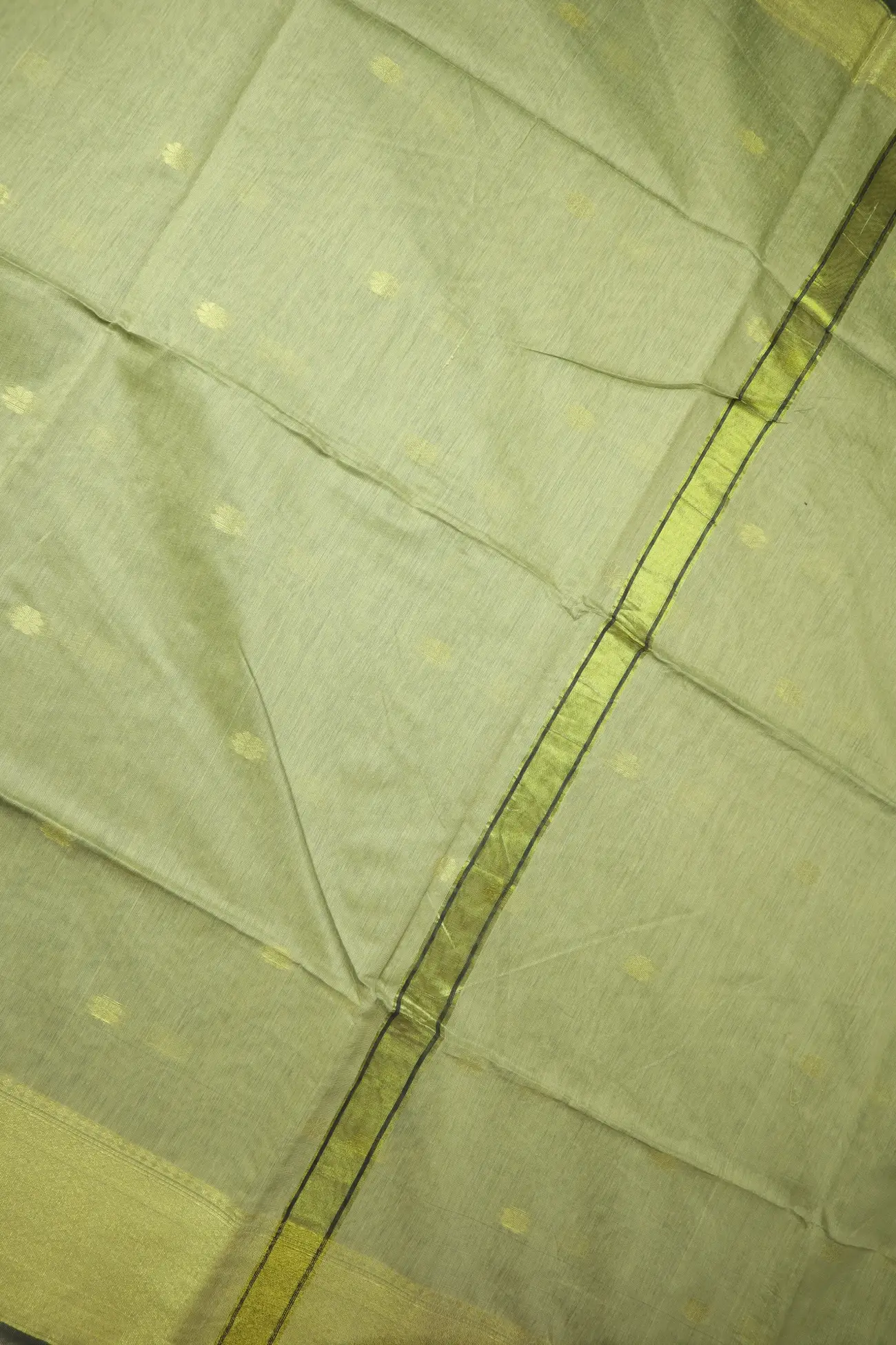 pista-green-flower-bengal-saree-kh002013-c