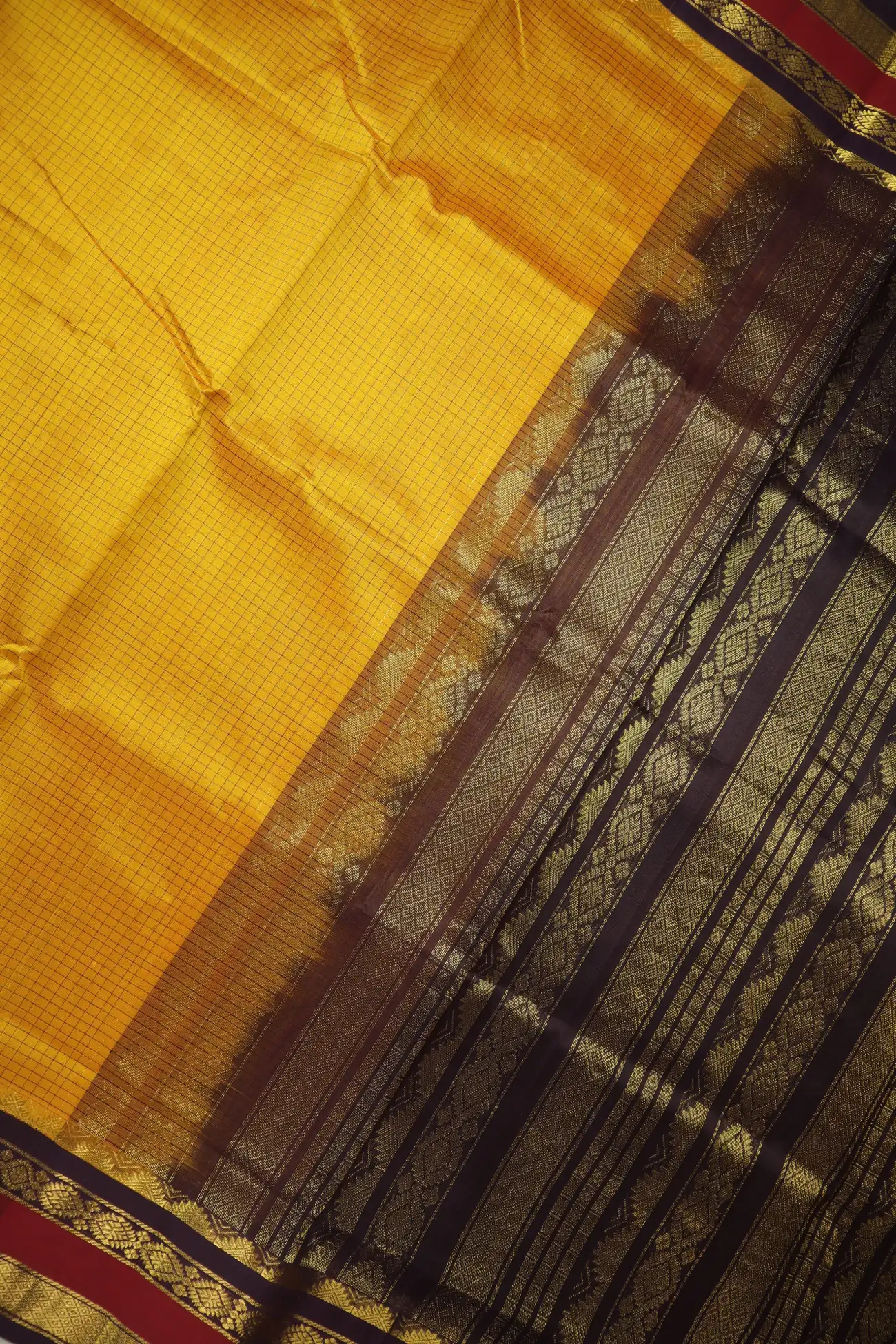 orange-checked-temple-silk-cotton-saree-sc003006-c