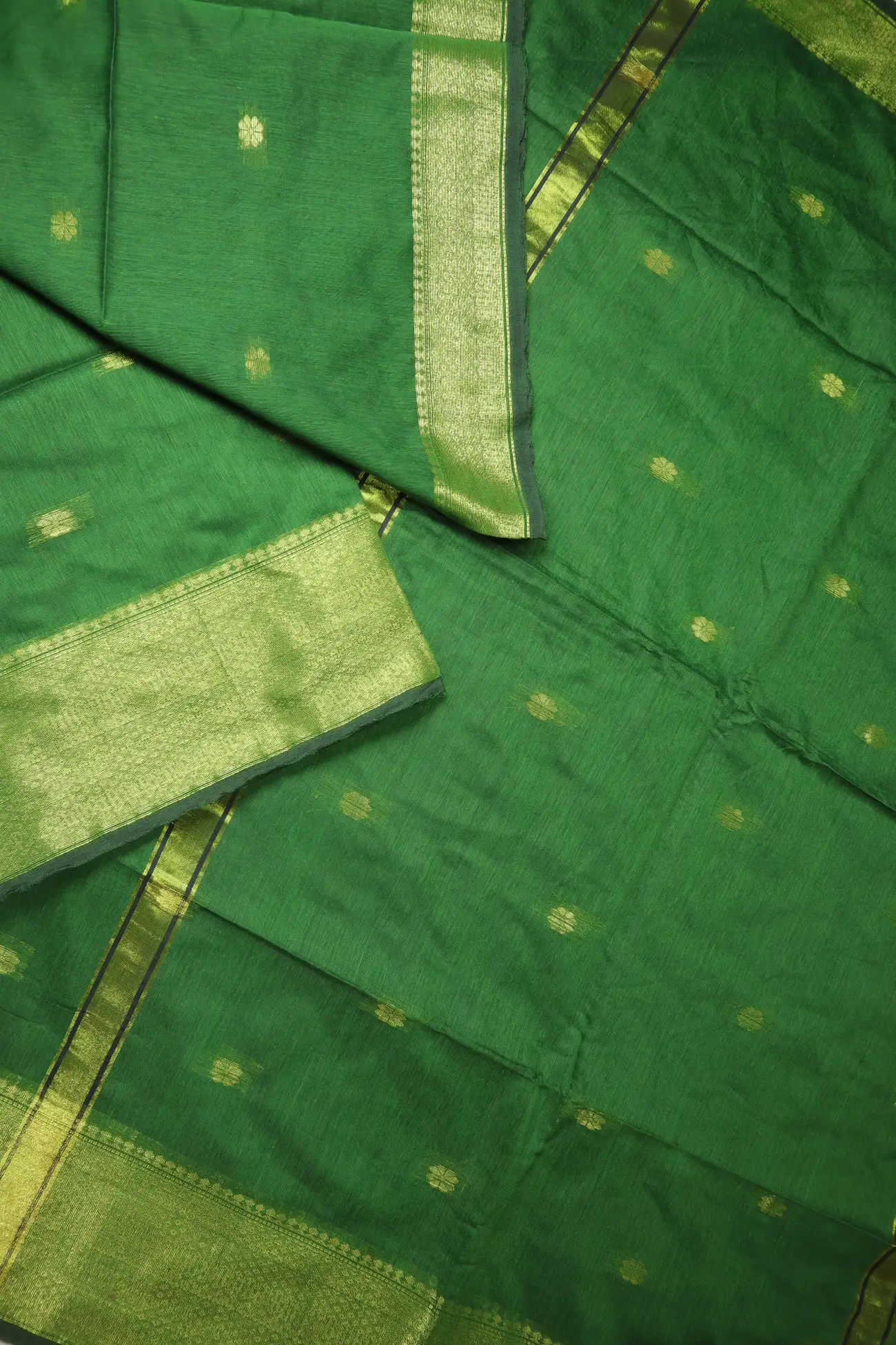 green-flower-bengal-saree-kh002001-b