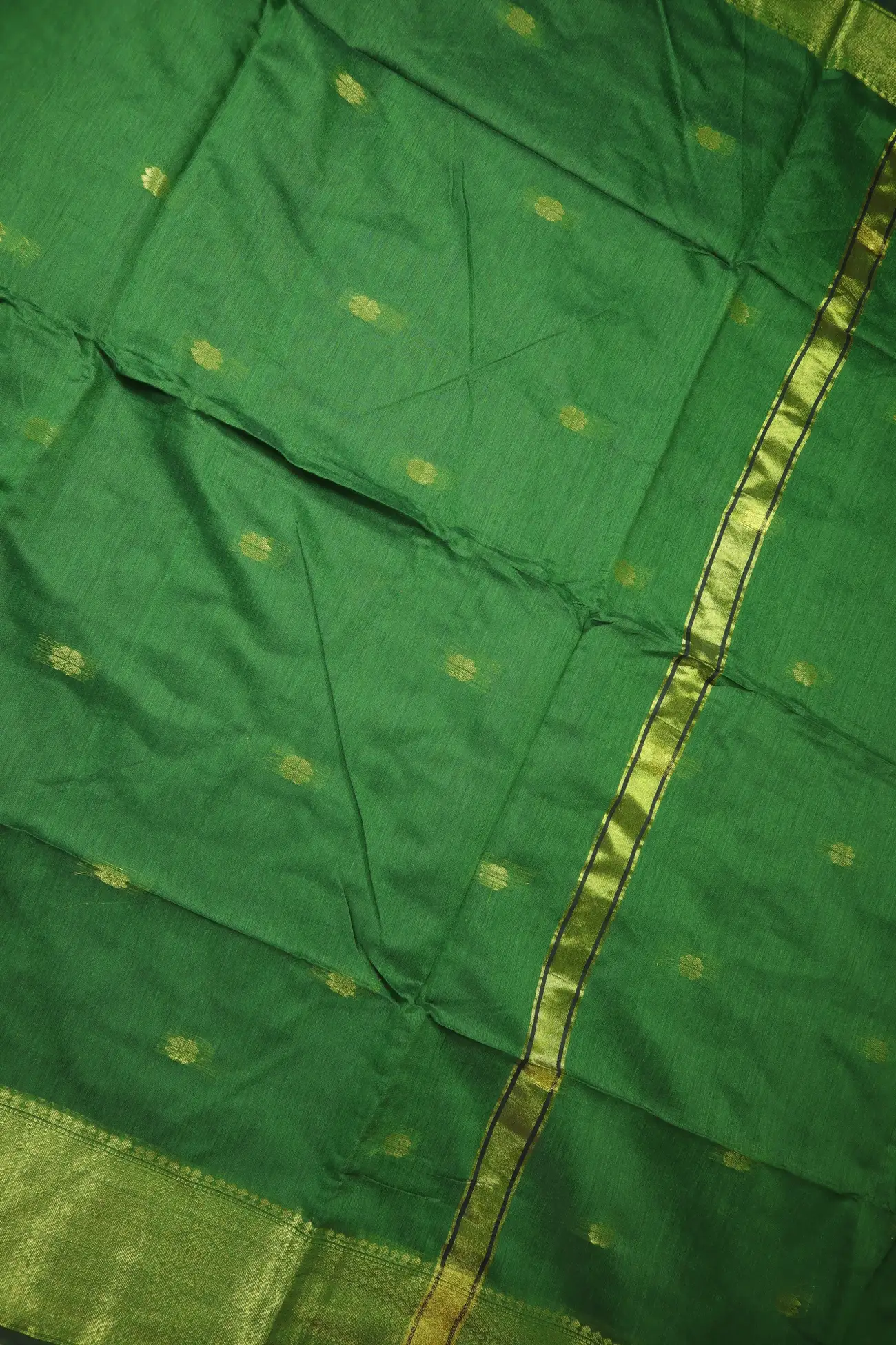 green-flower-bengal-saree-kh002001-c