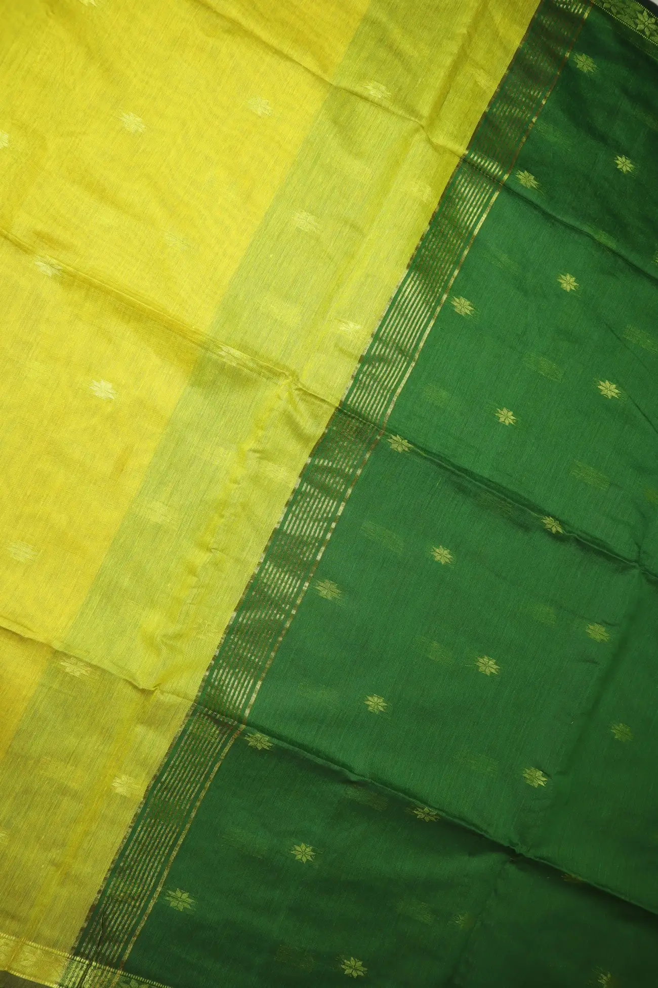 yellow-flower-bengal-saree-kh002019-c