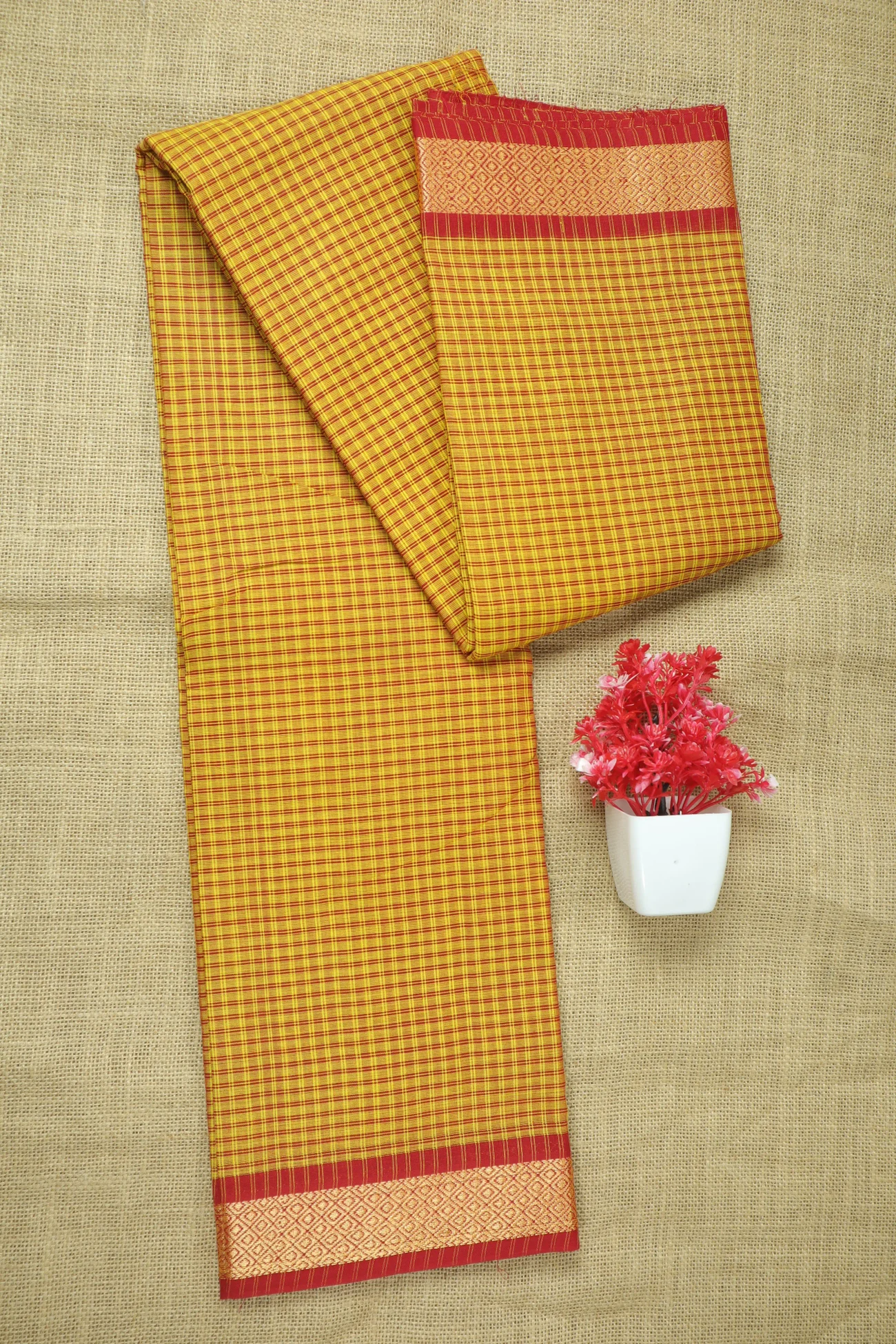 yellow-diamoned-checked-saree-ck002772-a