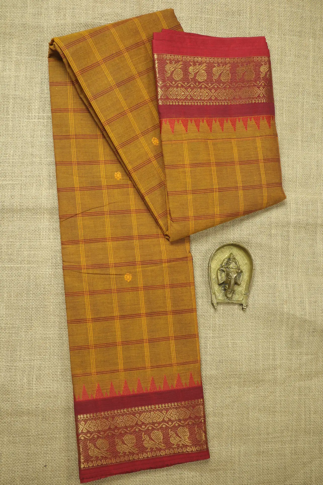 mustard-temple-checked-saree-ck002775-a