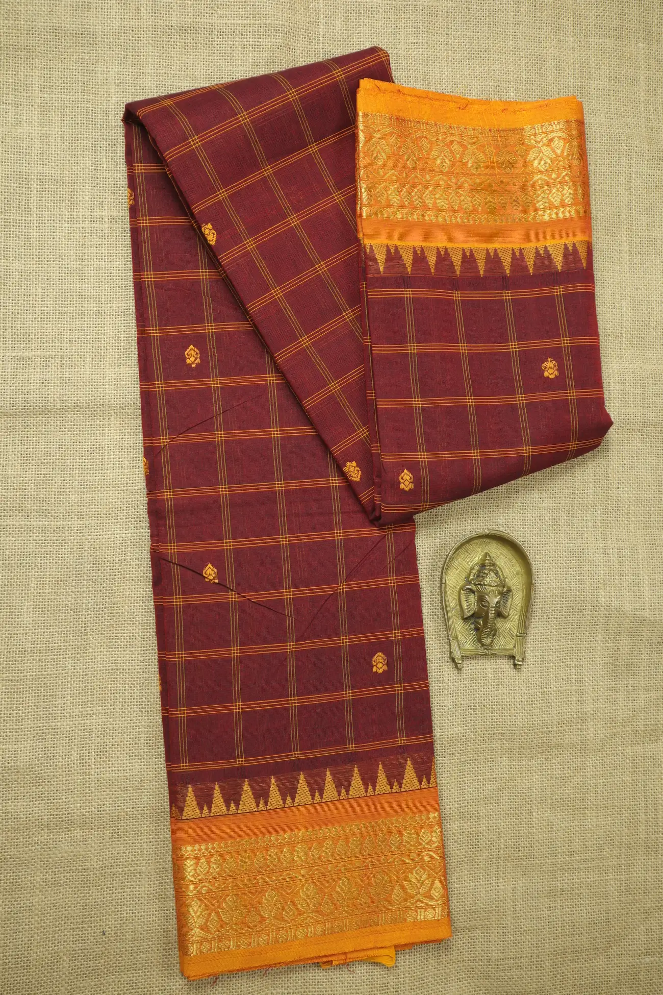 maroon-temple-checked-saree-ck002779-a