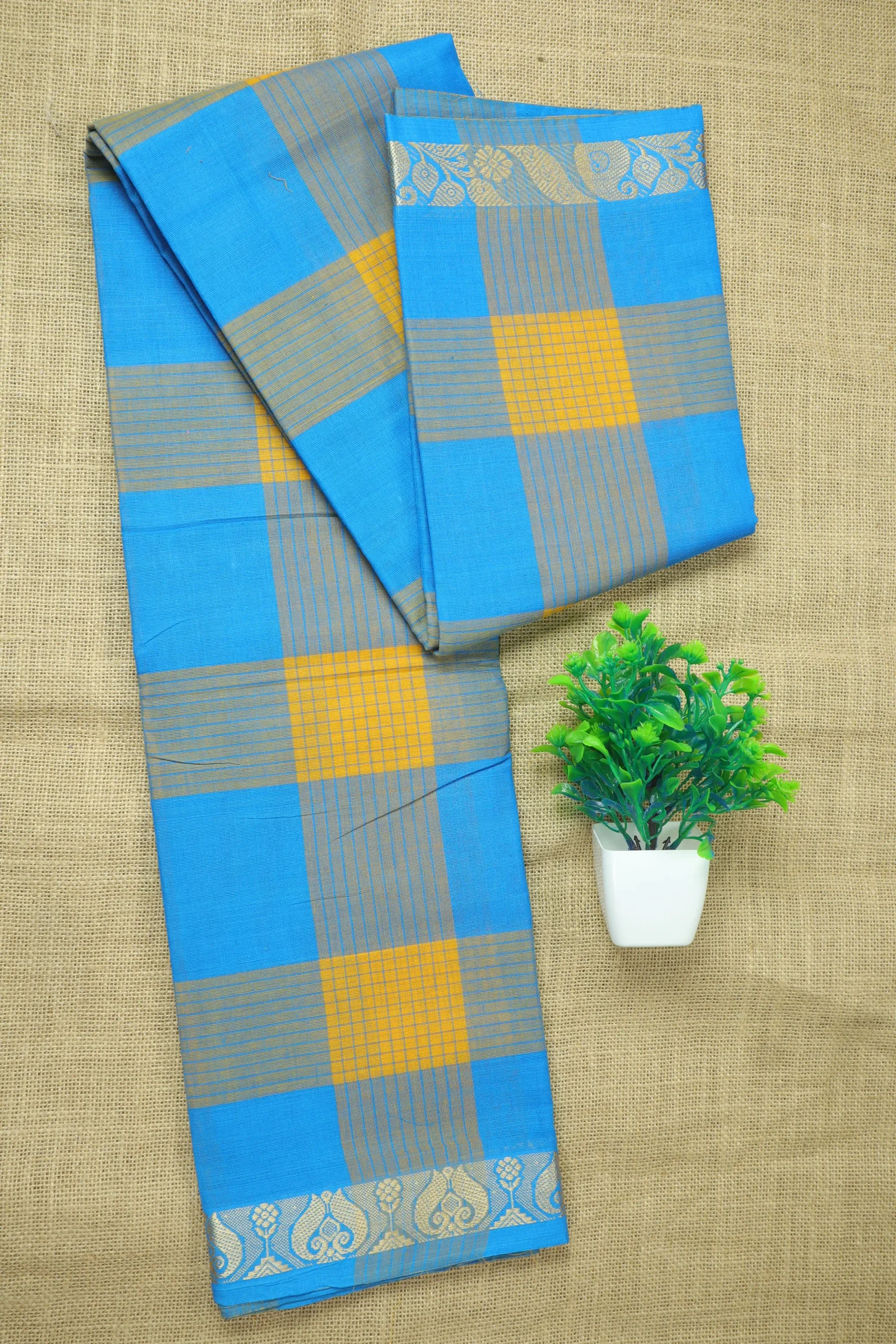blue-flower-checked-saree-ck002769-a