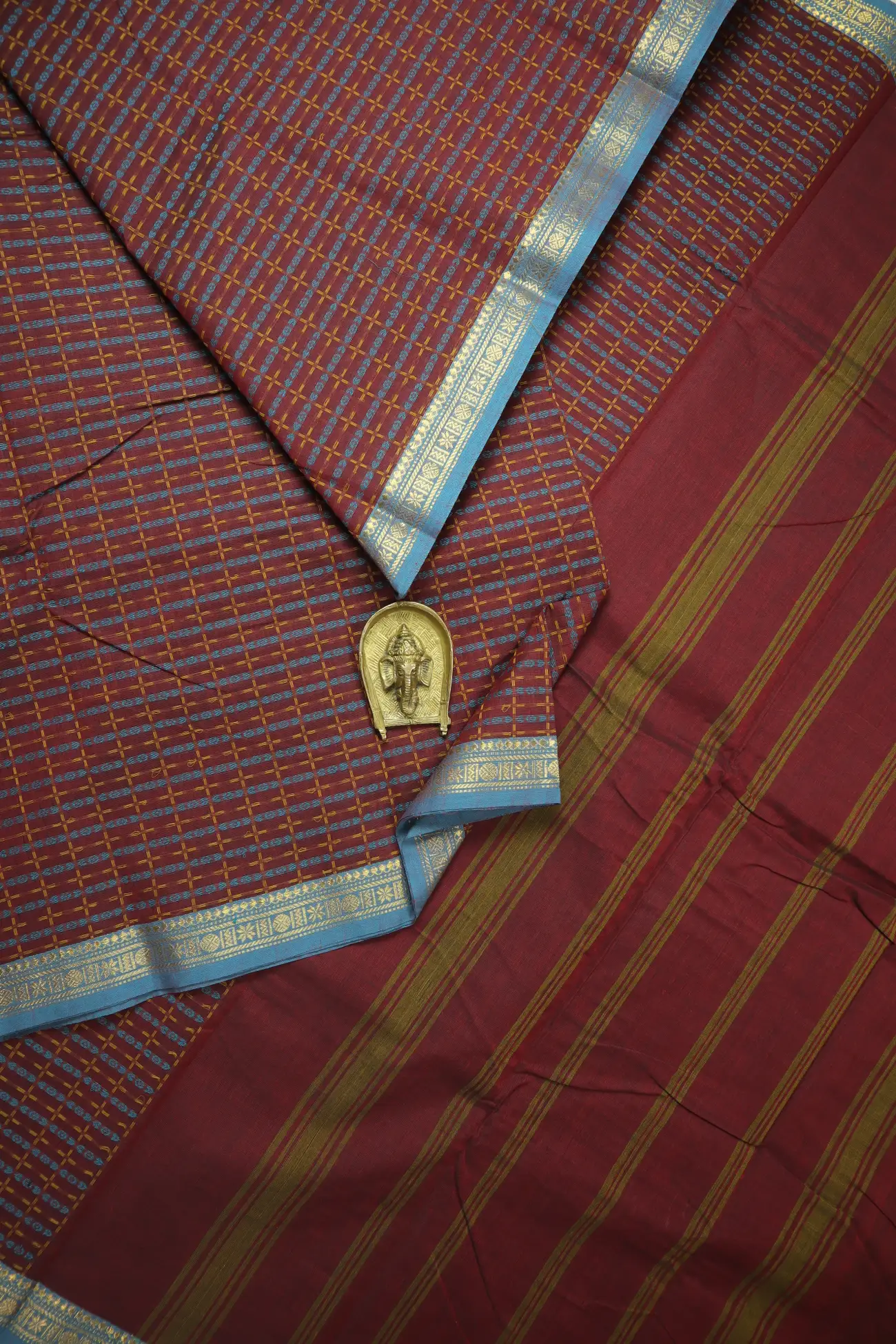dark-maroon-plus-checked-kanchi-cotton-saree-uu005514-a