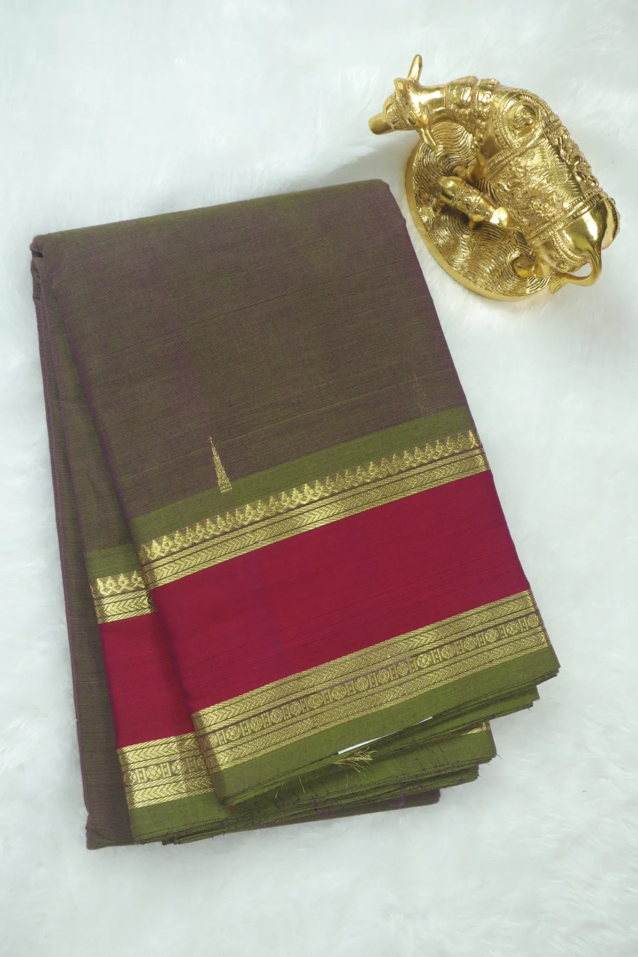 dark-olive-green-rain-drops-kanchi-cotton-sarees-uu004415-a