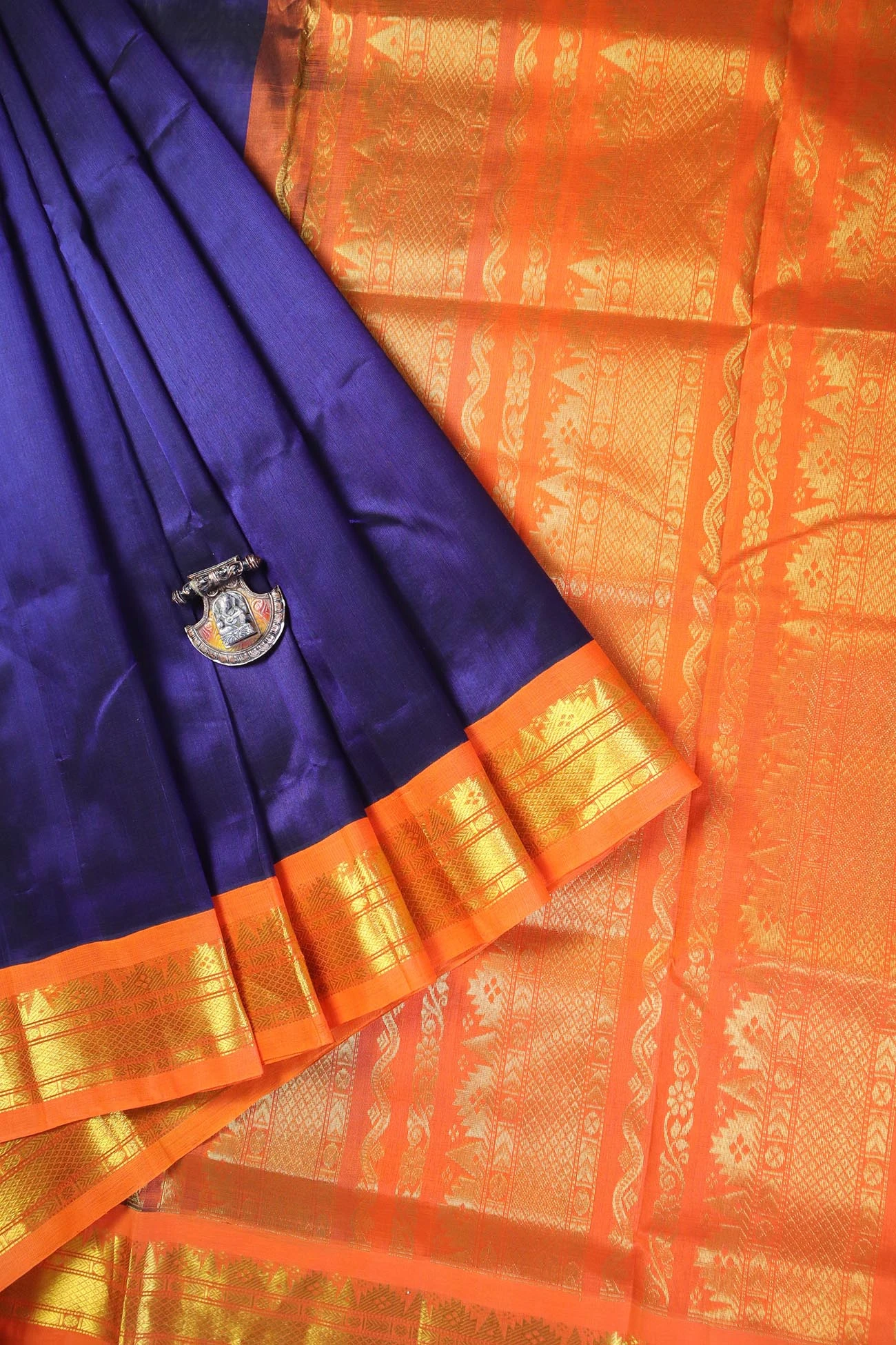 navy-temple-cotton-silk-sarees-sc002086-f