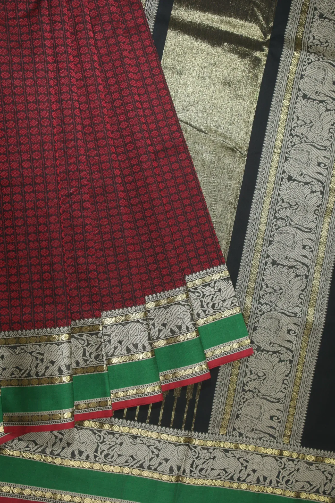 red-twenty-thousand-butta-kanchi-cotton-saree-sc002715-f