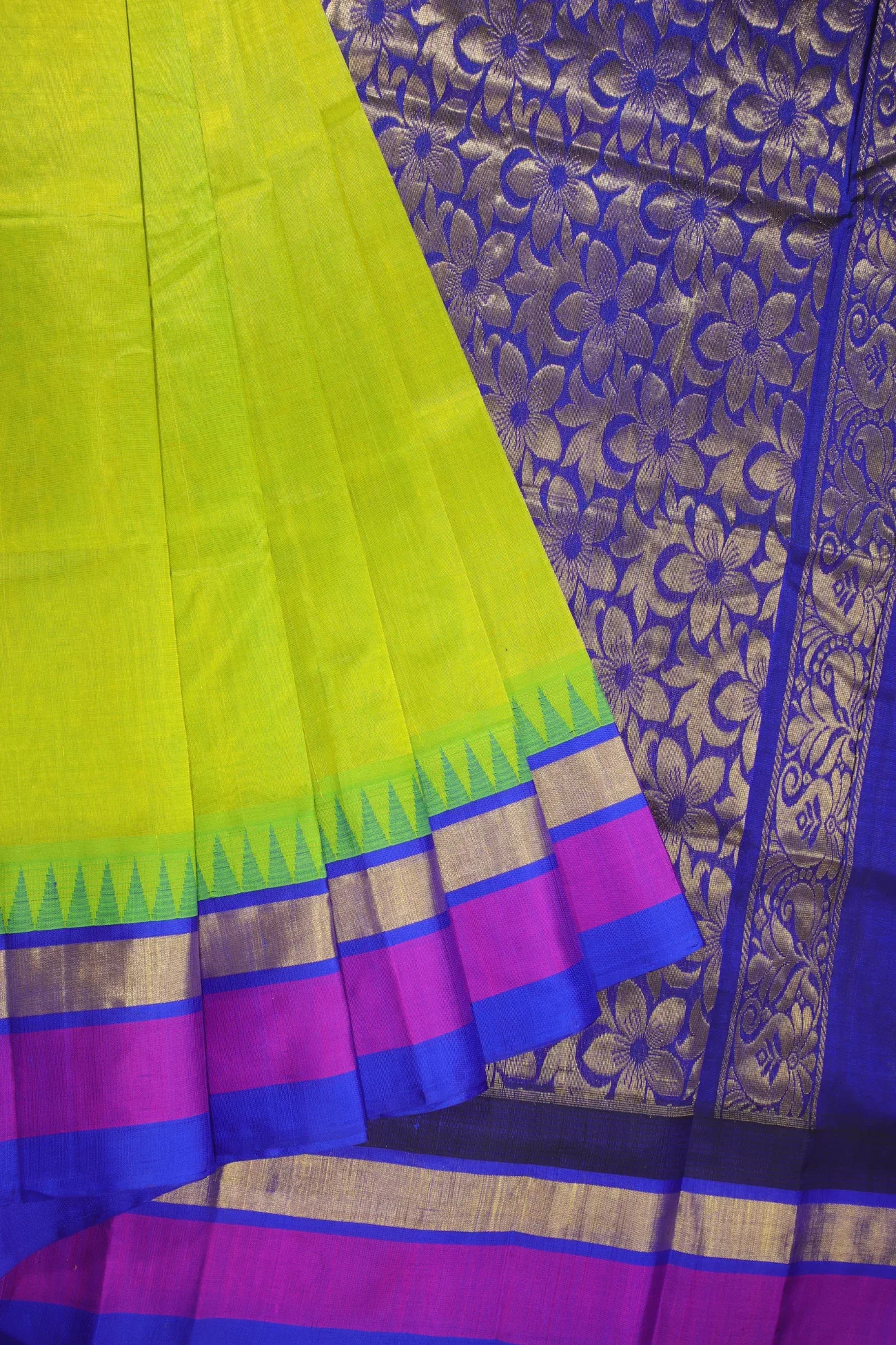 lime-green-oosi-gopuram-silk-cotton-saree-sc002762-f