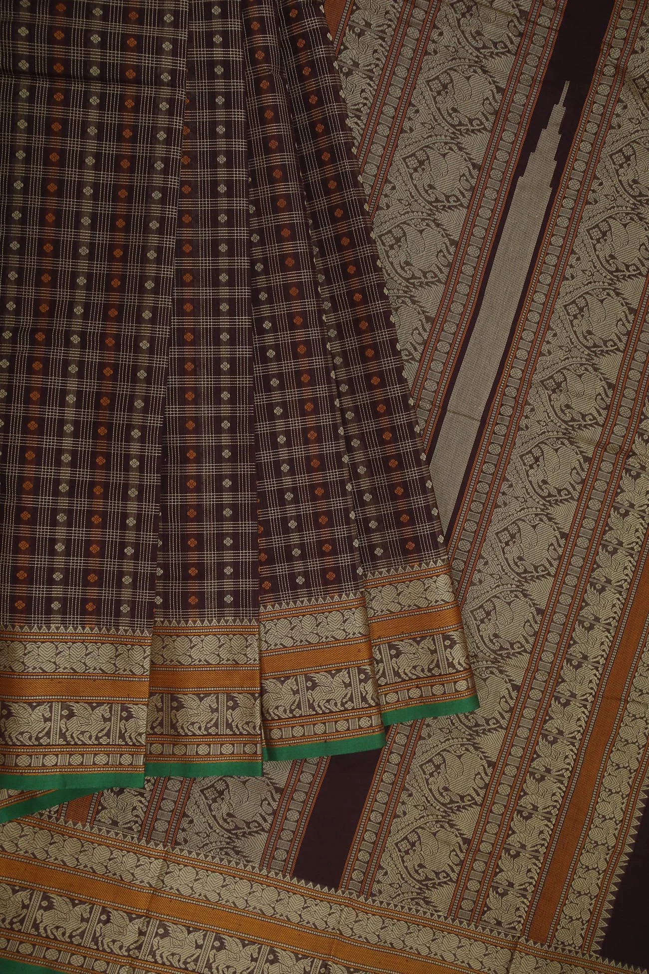 brown-twenty-thousand-butta-kanchi-cotton-sarees-uu005283-f