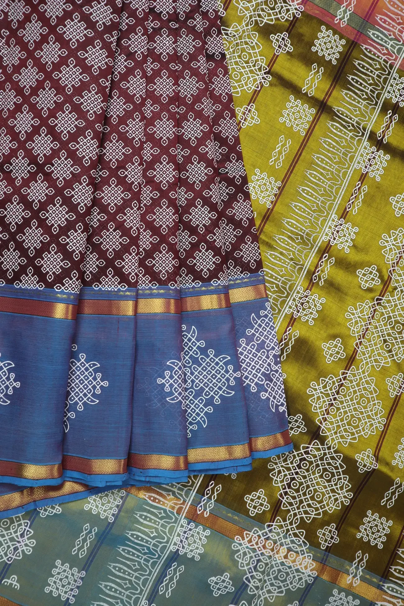 dark-maroon-kolam-kanchi-silk-cotton-saree-sc003019-g