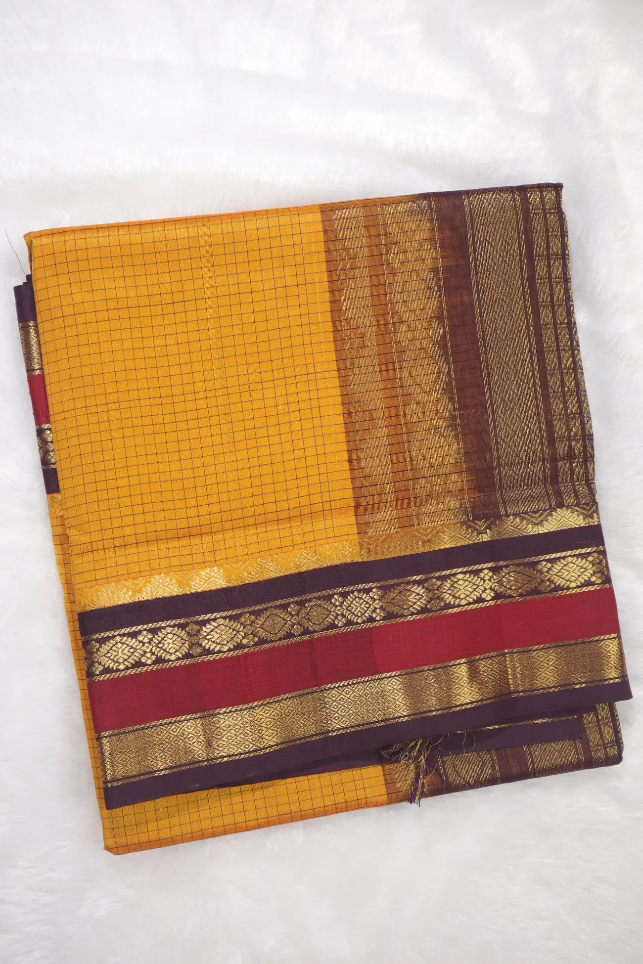 orange-checked-temple-silk-cotton-saree-sc003006-a
