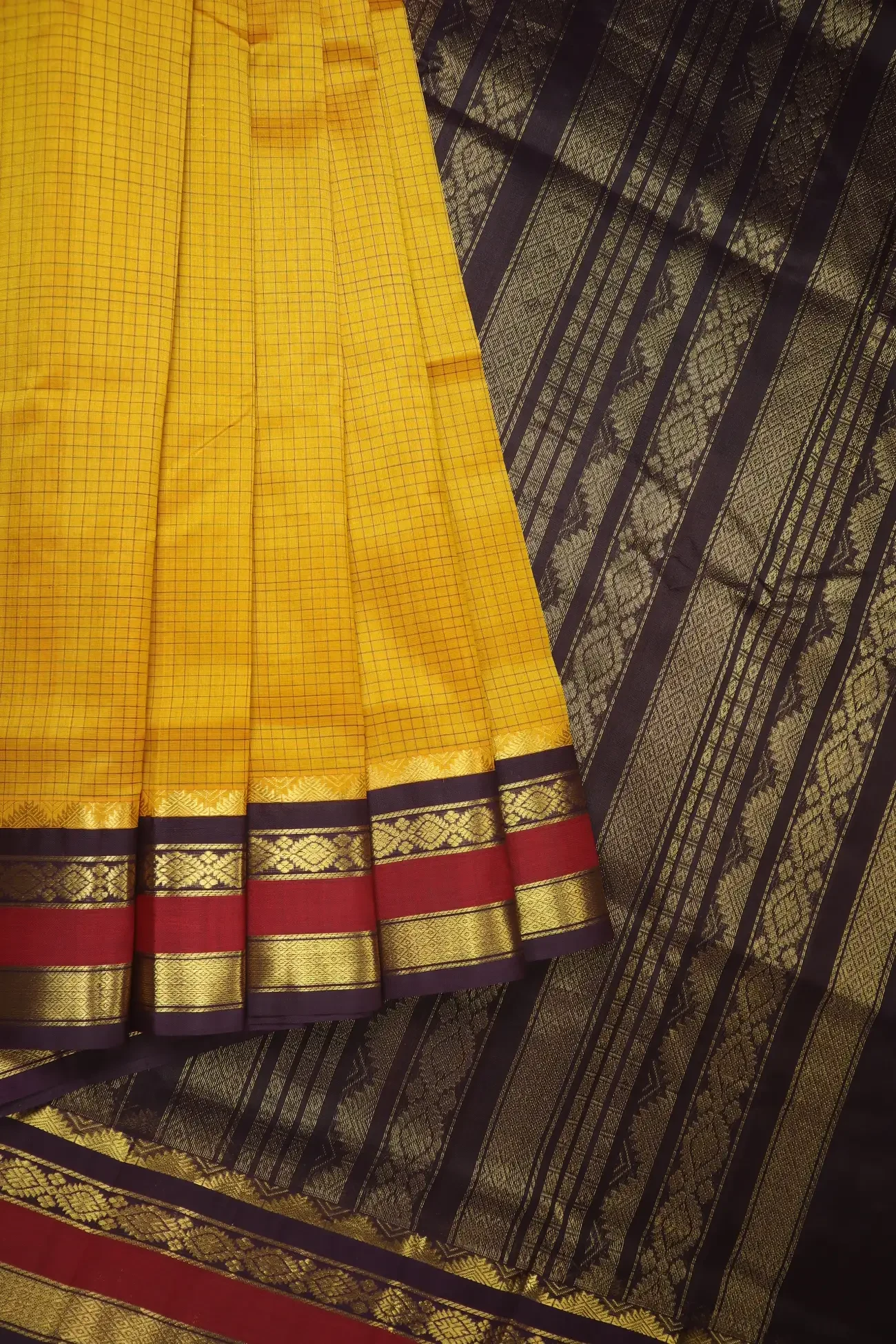 orange-checked-temple-silk-cotton-saree-sc003006-f