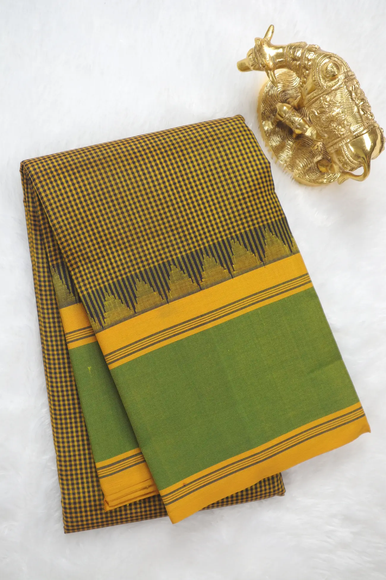 mustard-checked-gadwal-saree-sb000086-a