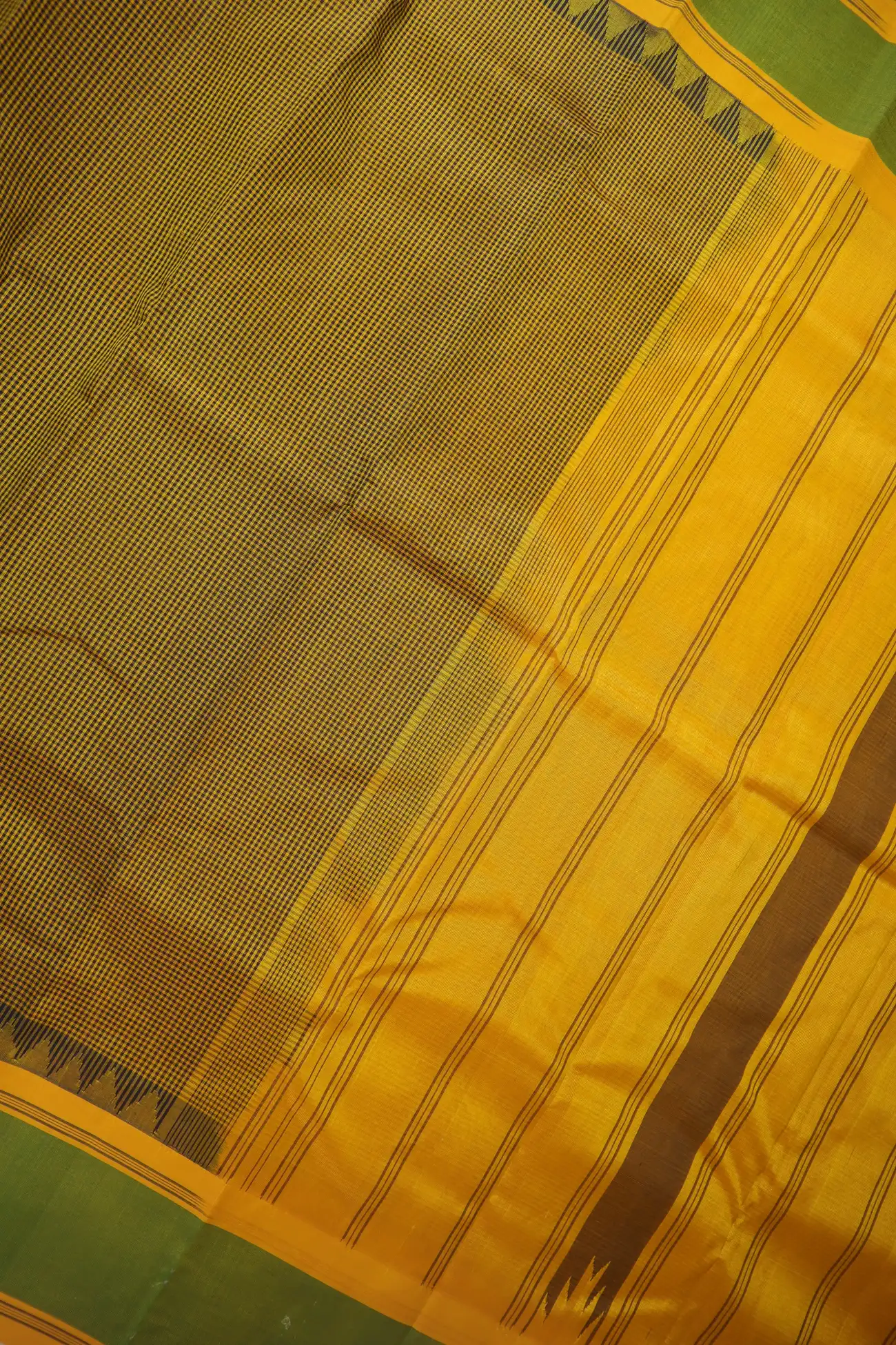 mustard-checked-gadwal-saree-sb000086-d
