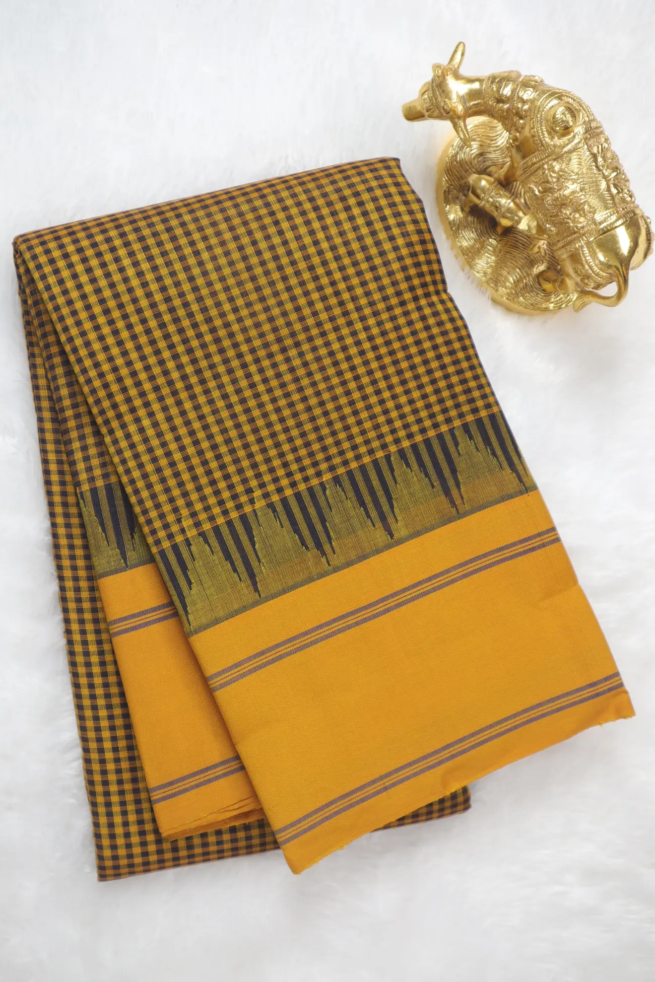 mustard-checked-gadwal-saree-sb000091-a