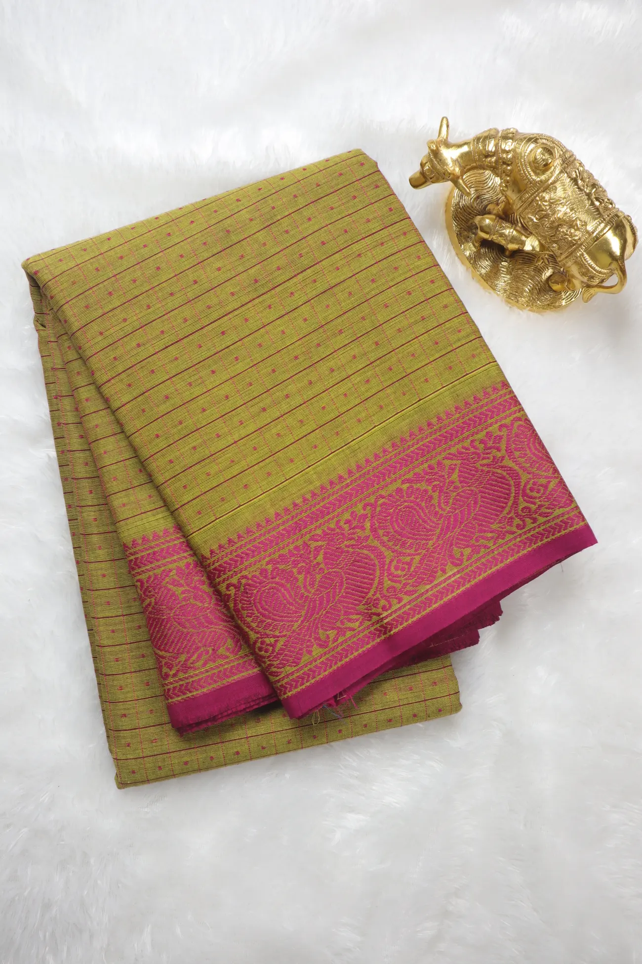 green-laksha-deepam-peacock-kanchi-cotton-saree-uu005527-a