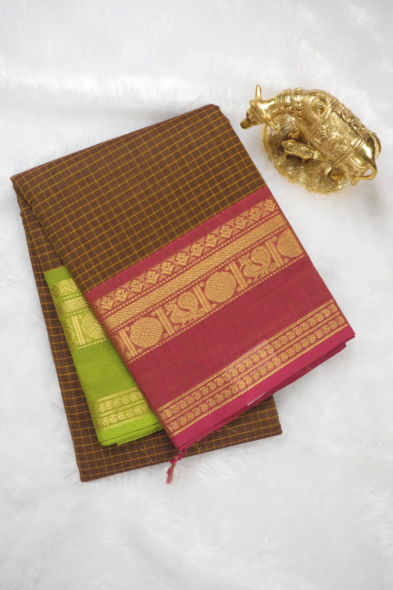 brown-mango-checked-saree-ck002792-a