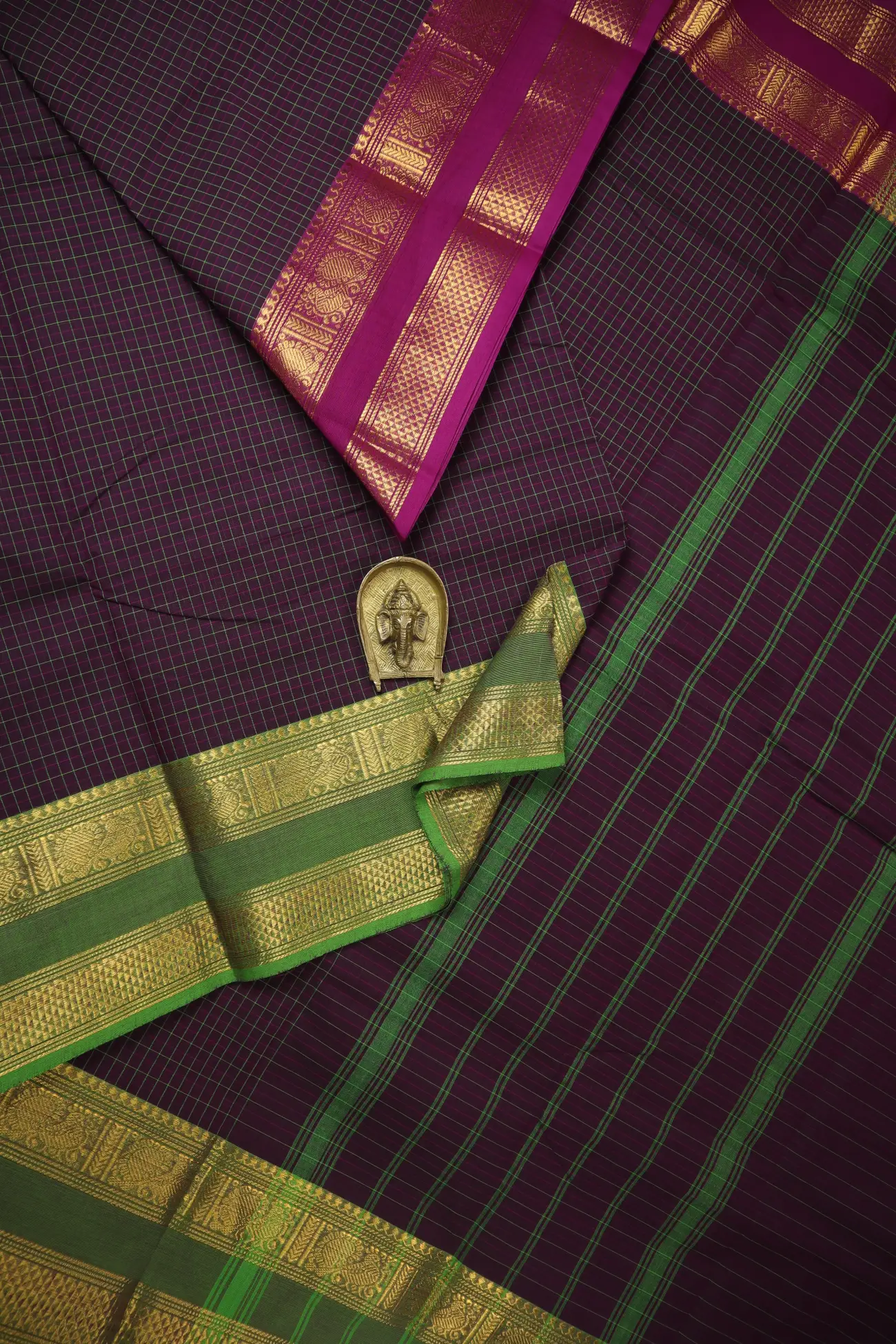 jamun-peacock-checked-saree-ck002795-b