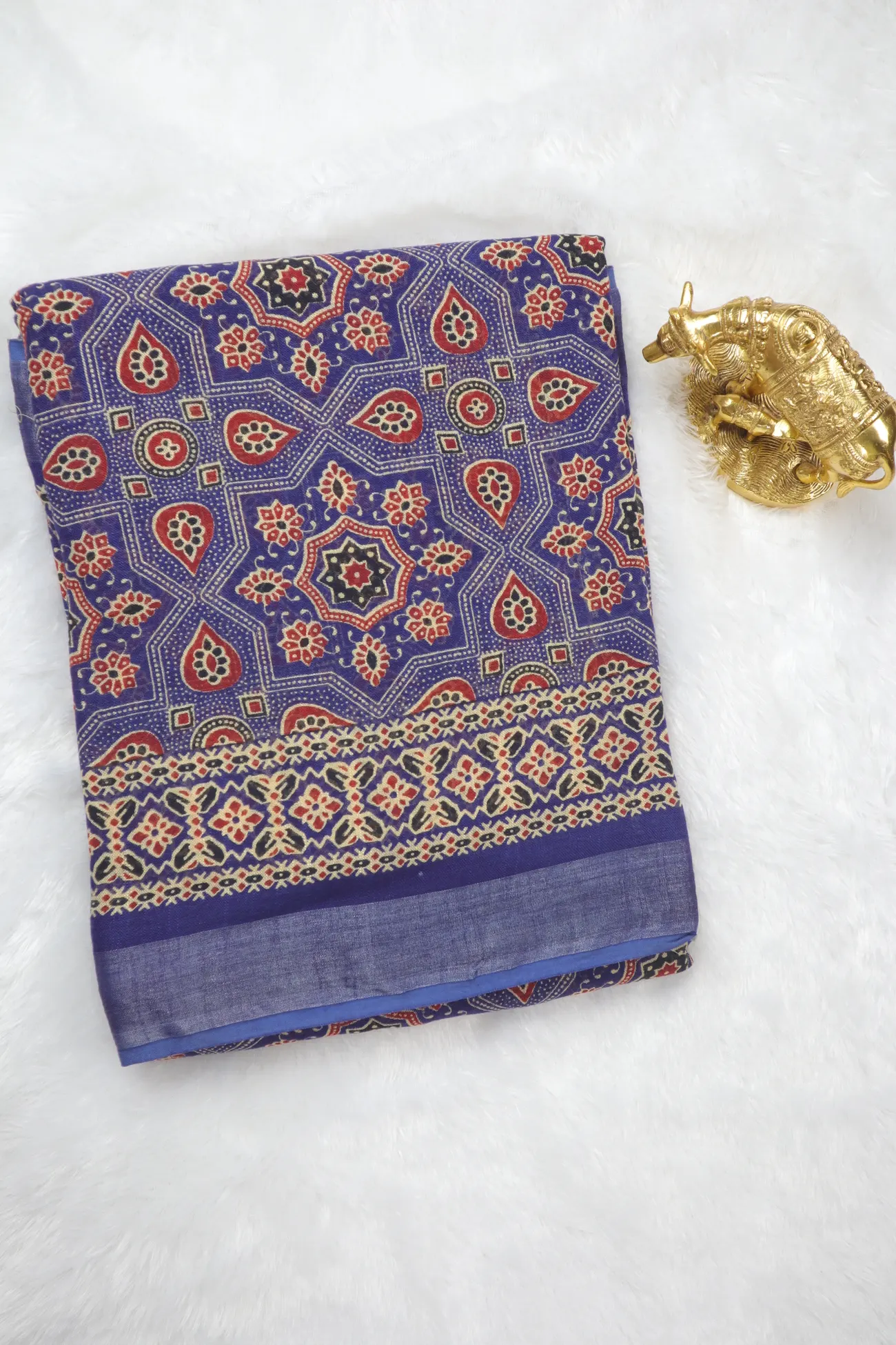 navy-flower-linen-printed-hand-block-printed-saree-lnp000165-a
