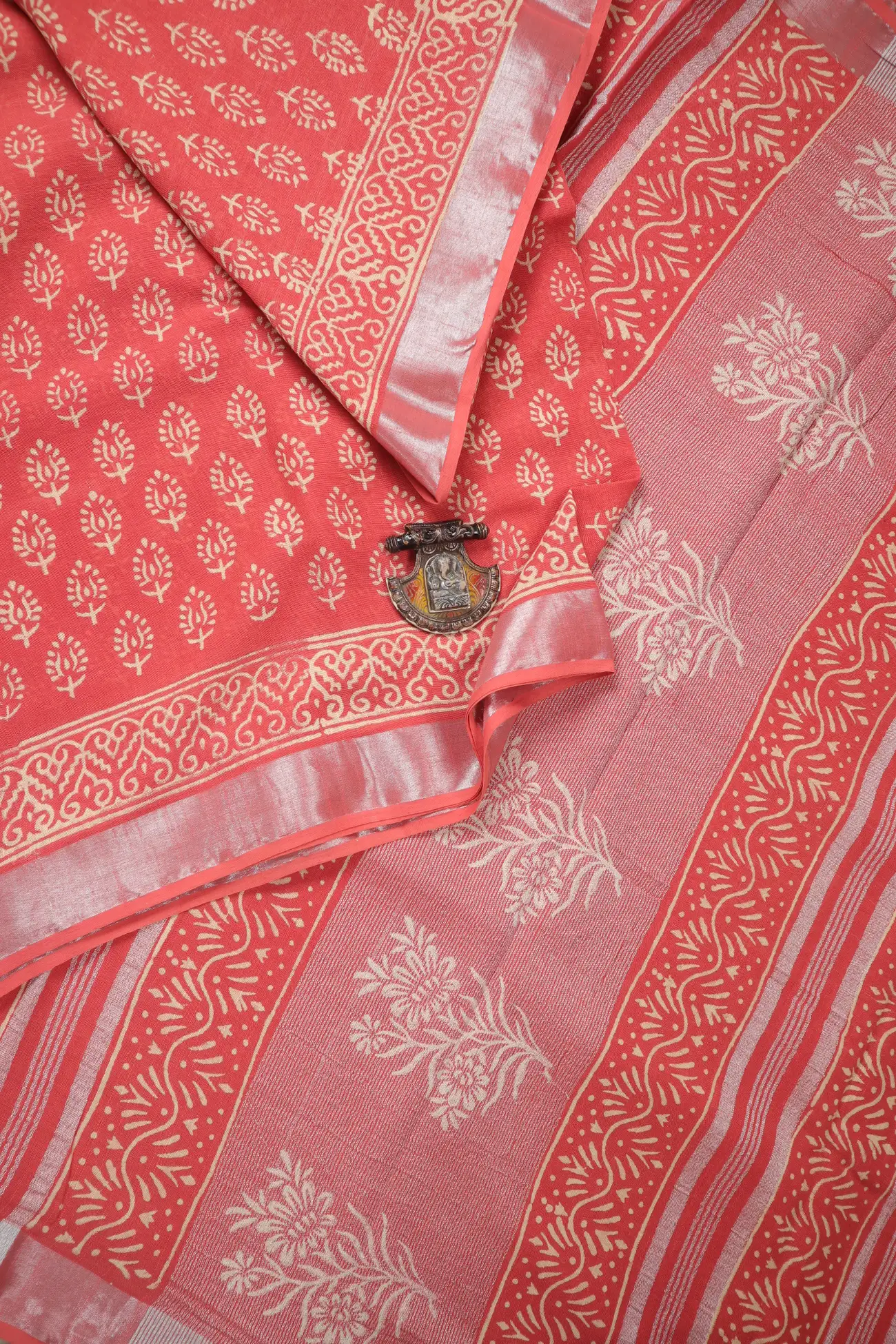 light-coral-flower-linen-printed-hand-block-printed-saree-lnp000180-b