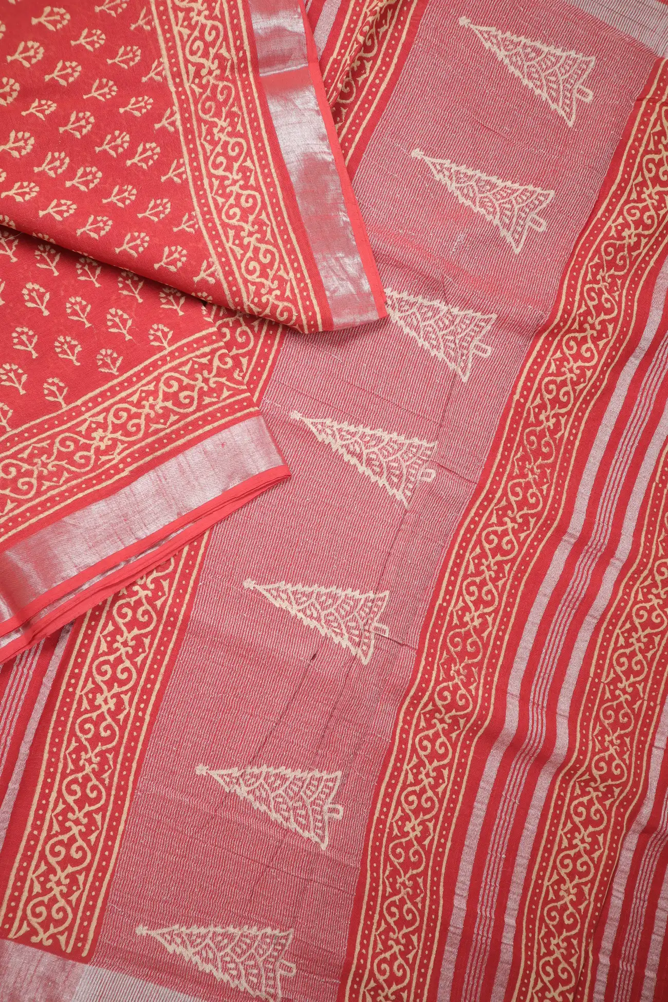 salmon-flower-linen-printed-hand-block-printed-saree-lnp000174-c