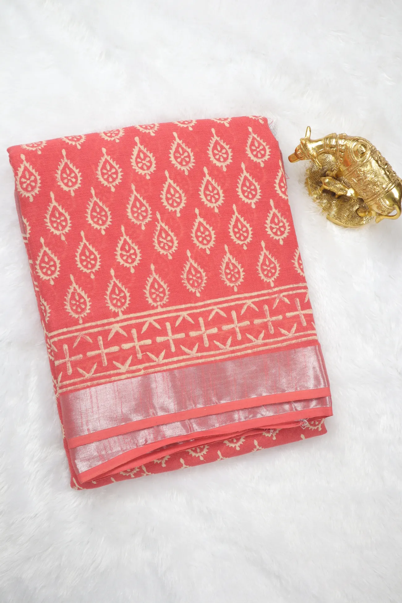 salmon-flower-linen-printed-hand-block-printed-saree-lnp000172-a