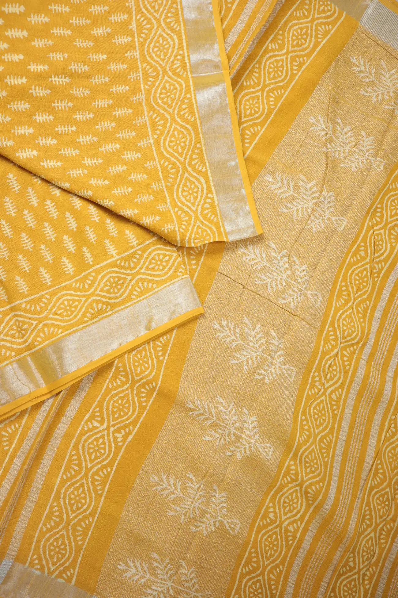 yellow-flower-linen-printed-hand-block-printed-saree-lnp000162-c