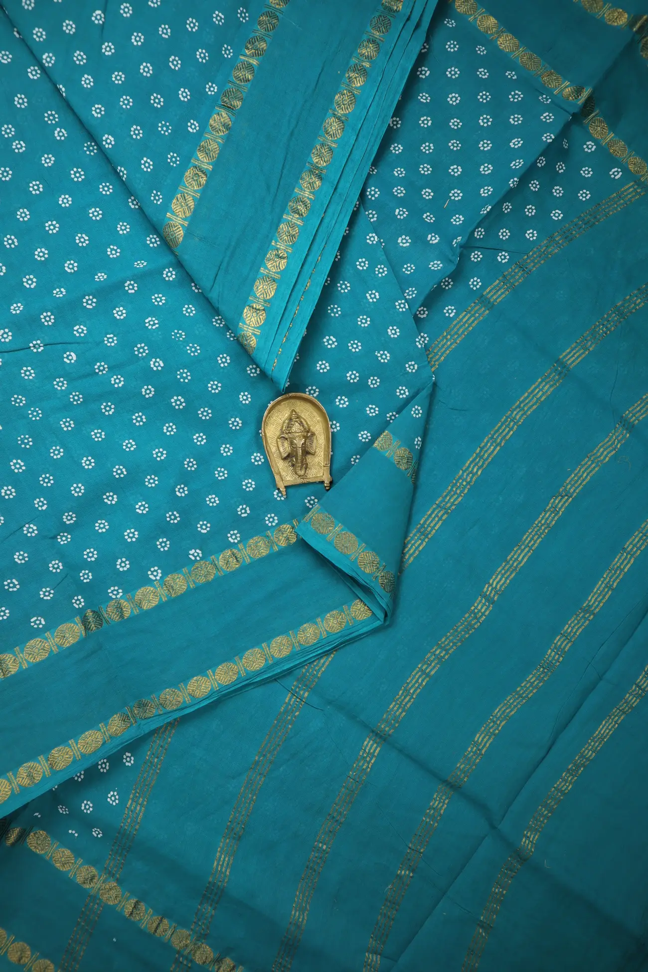 teal-rettai-pettu-flower-nine-ten-yards-saree-ny000898-a