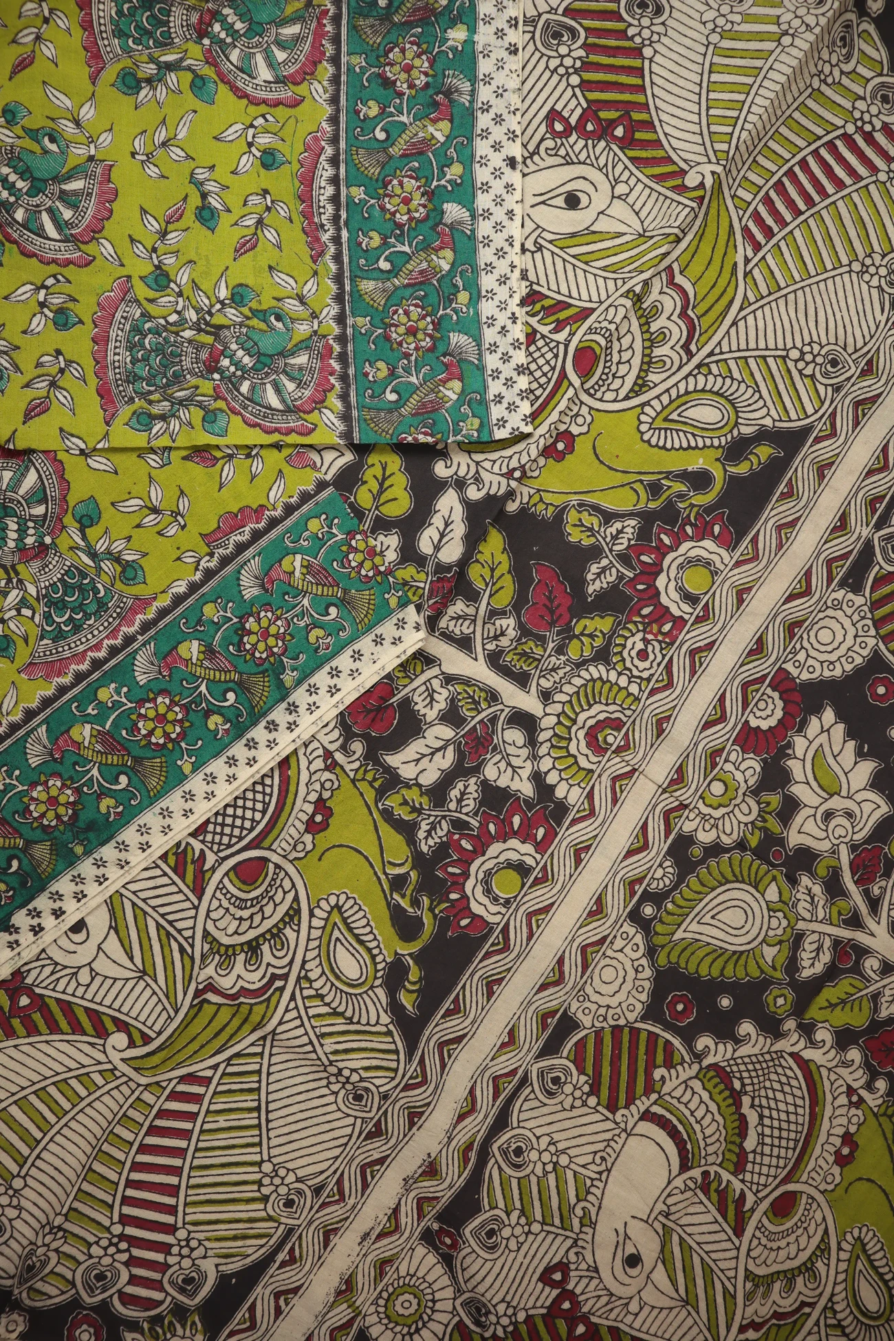 light-green-bird-kalamkari-saree-kk001400-b