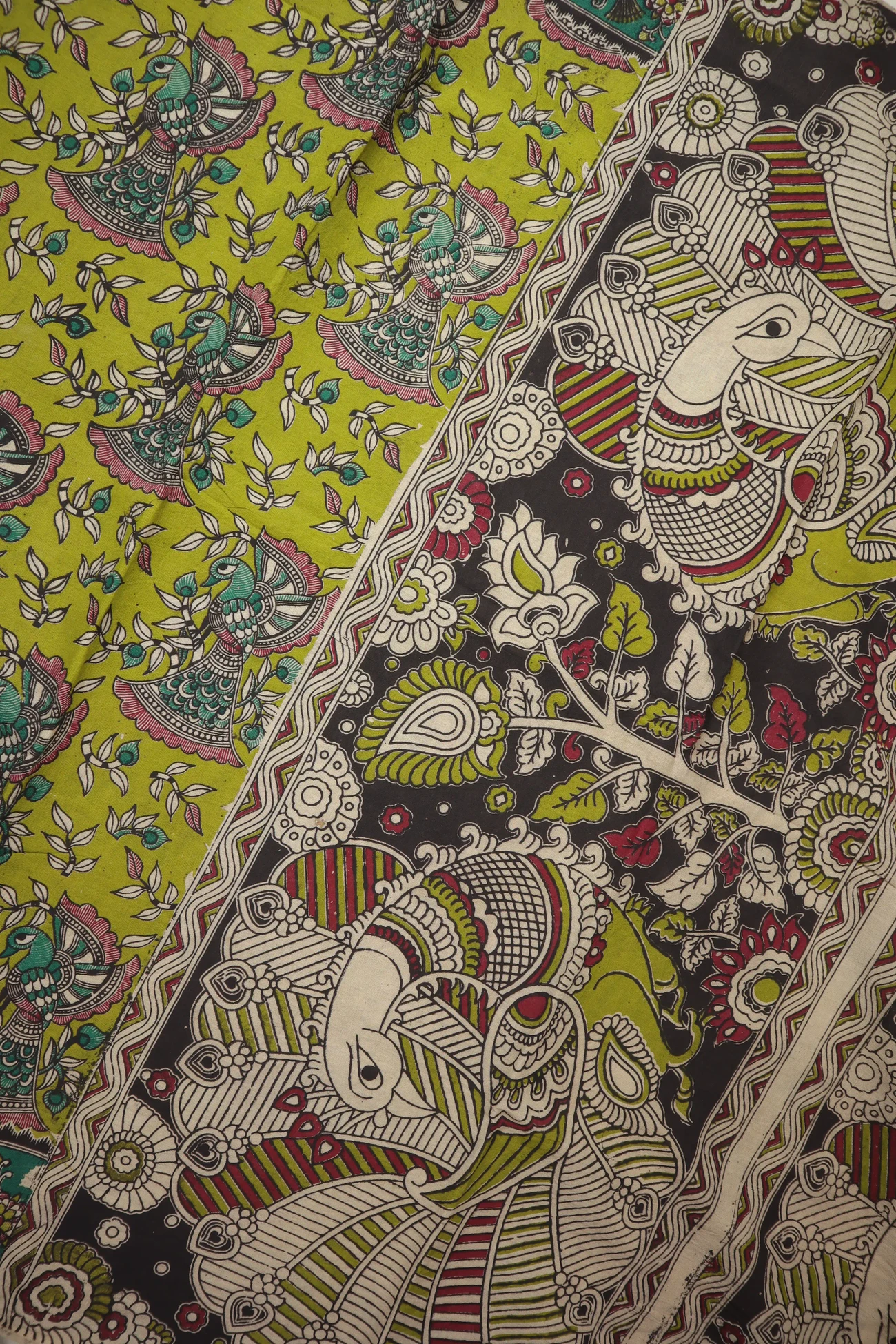 light-green-bird-kalamkari-saree-kk001400-c