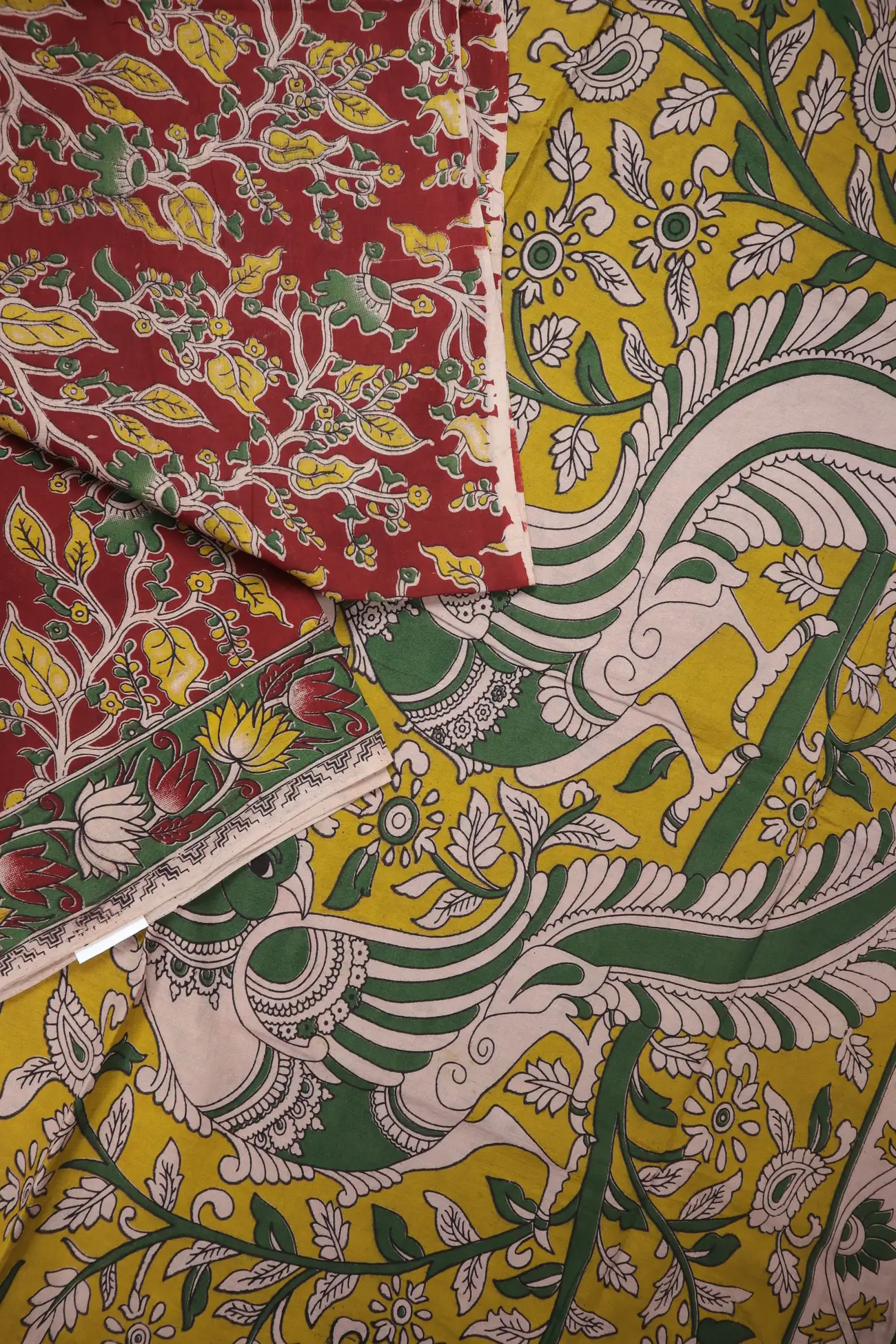 maroon-flower-kalamkari-saree-kk001306-b