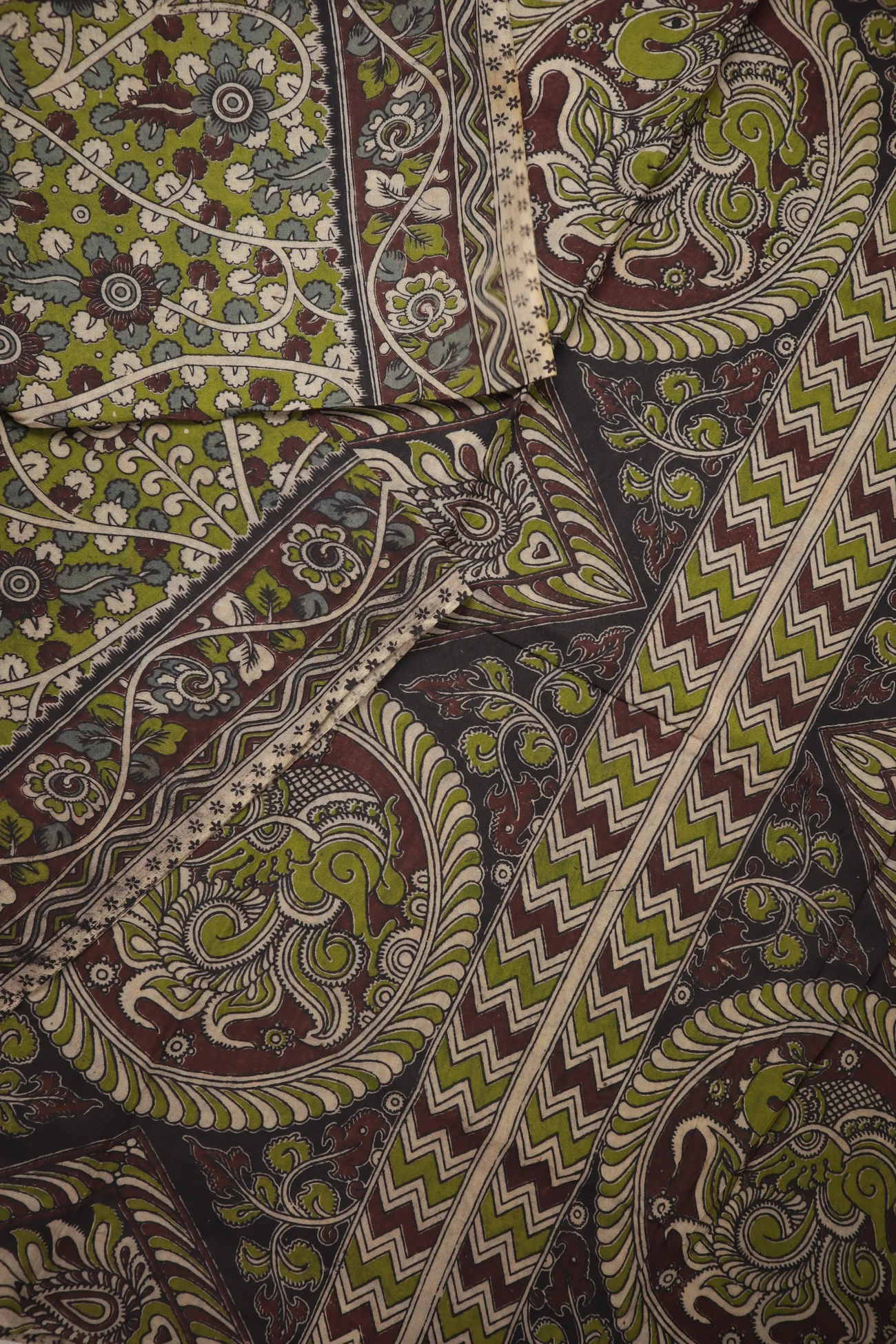 olive-flower-kalamkari-saree-kk001383-b