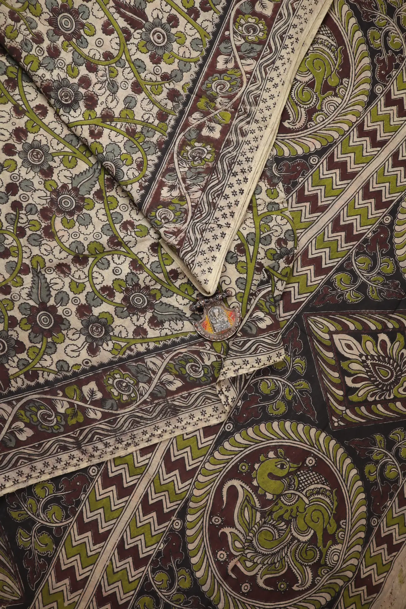 wheat-flower-kalamkari-saree-kk001298-a