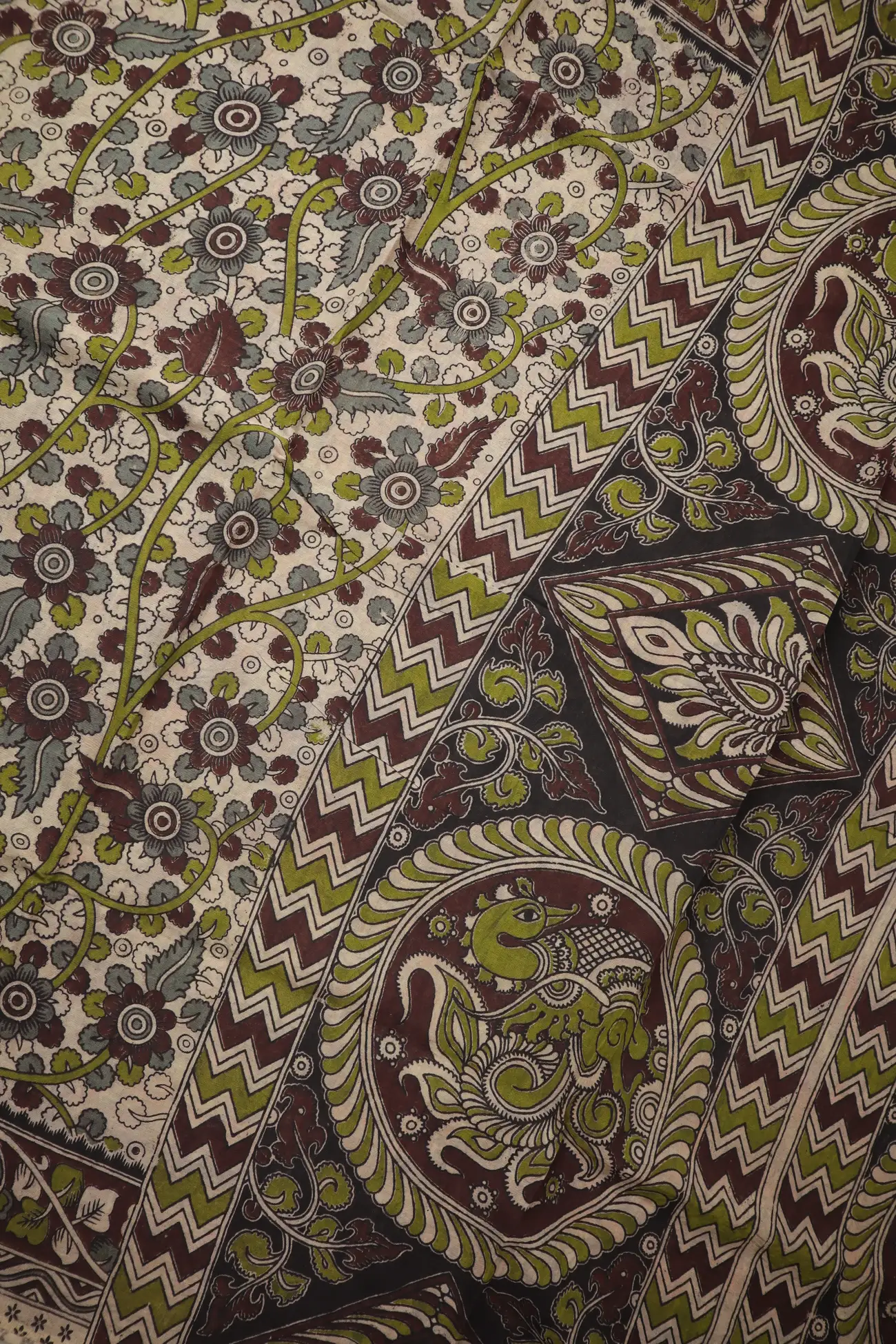 wheat-flower-kalamkari-saree-kk001298-c
