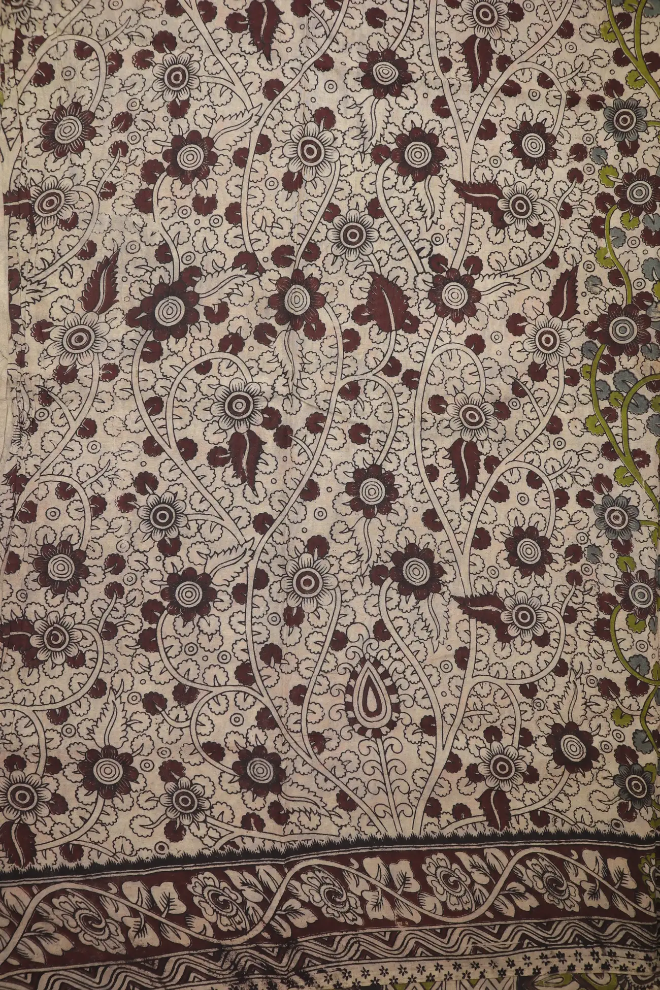 wheat-flower-kalamkari-saree-kk001298-d