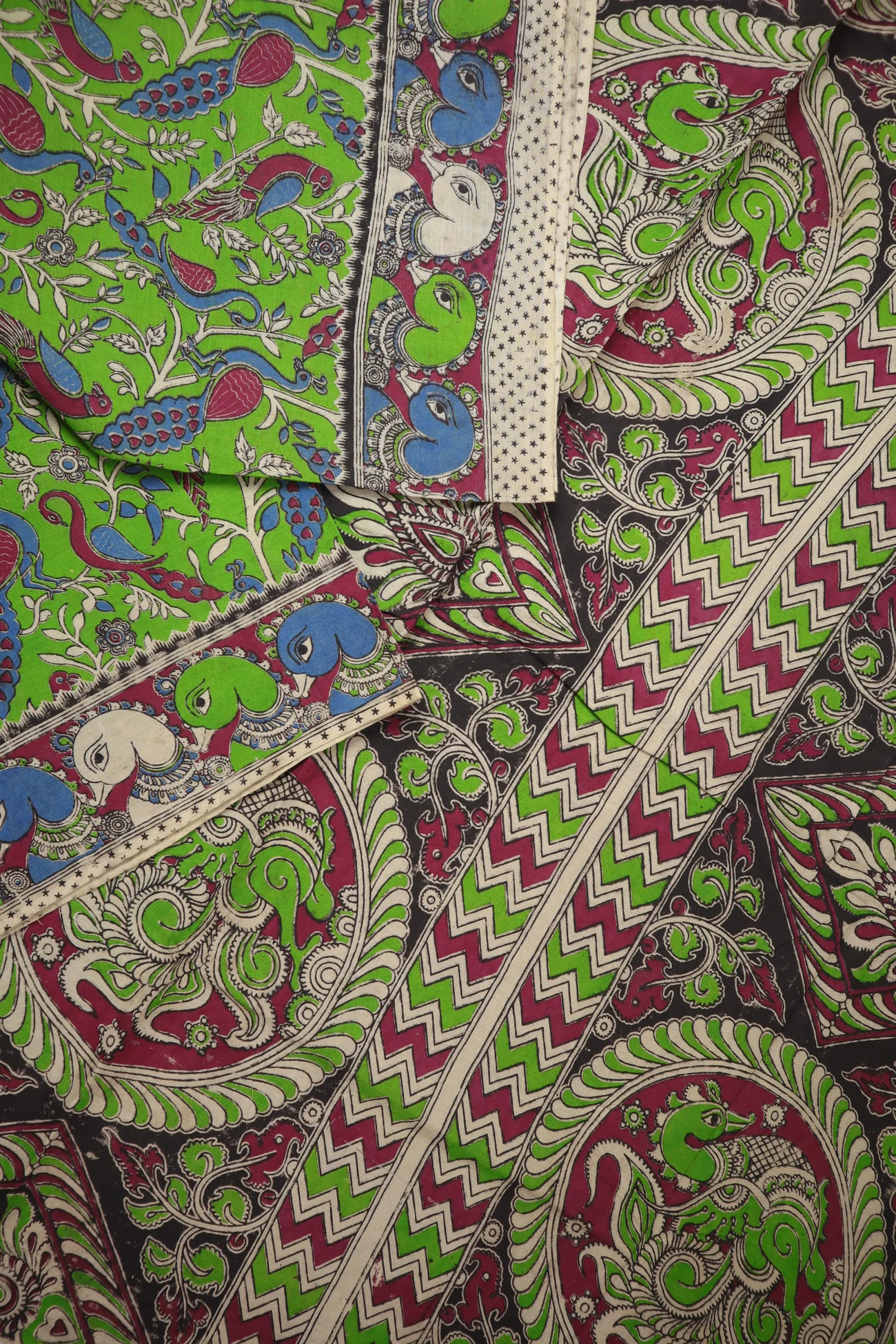 light-green-peacock-kalamkari-saree-kk001391-b