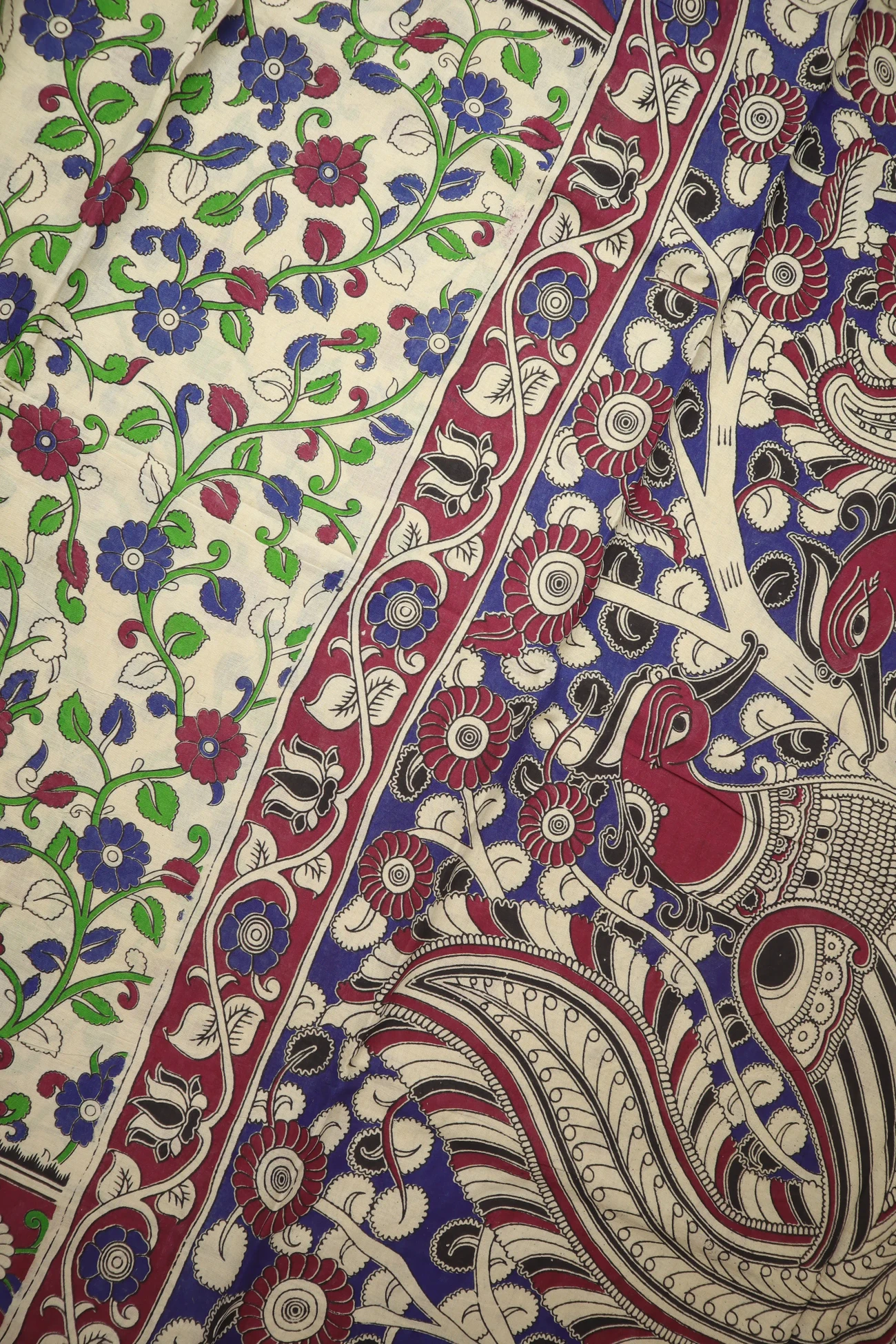 wheat-flower-kalamkari-saree-kk001384-c