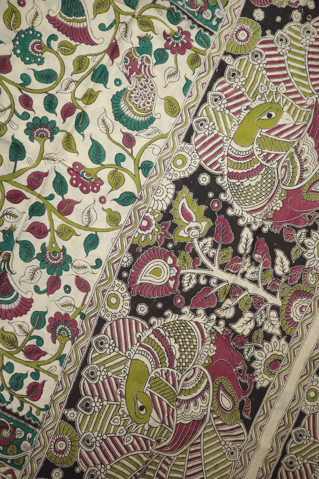 wheat-flower-kalamkari-saree-kk001385-c