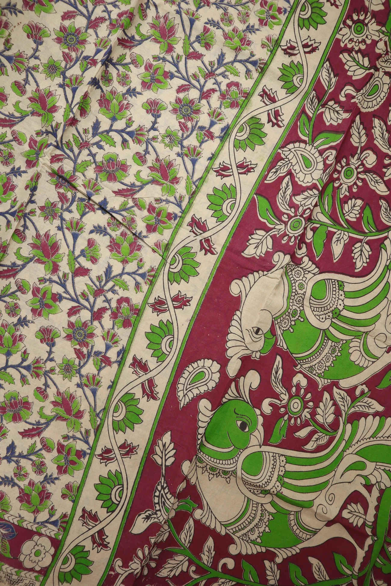 off-white-flower-kalamkari-saree-kk001375-c