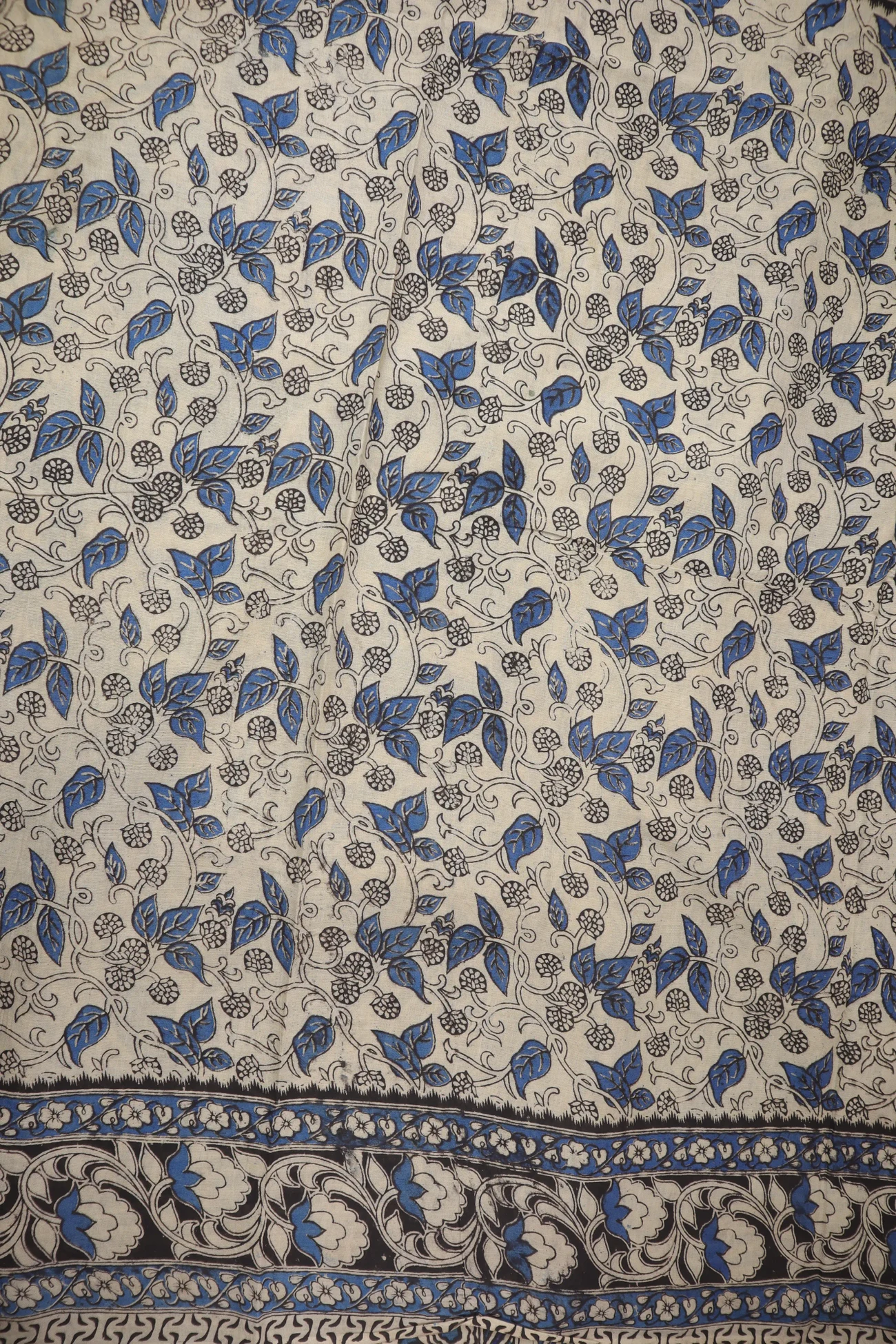 blue-flower-kalamkari-saree-kk001354-c