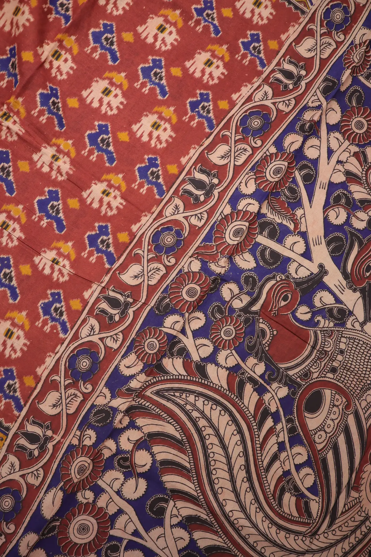 red-bird-kalamkari-saree-kk001342-c