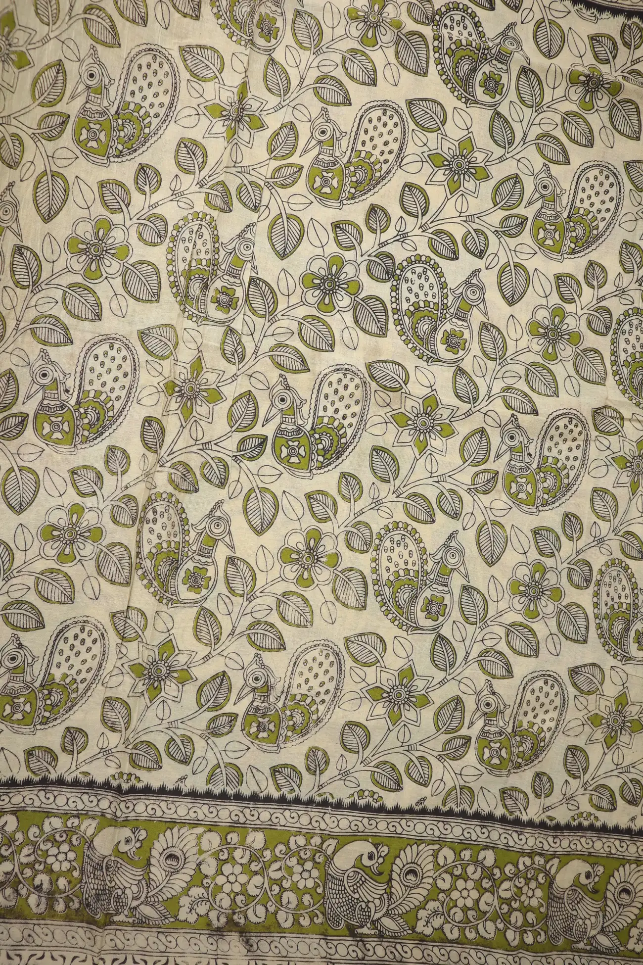 wheat-peacock-kalamkari-saree-kk001346-d