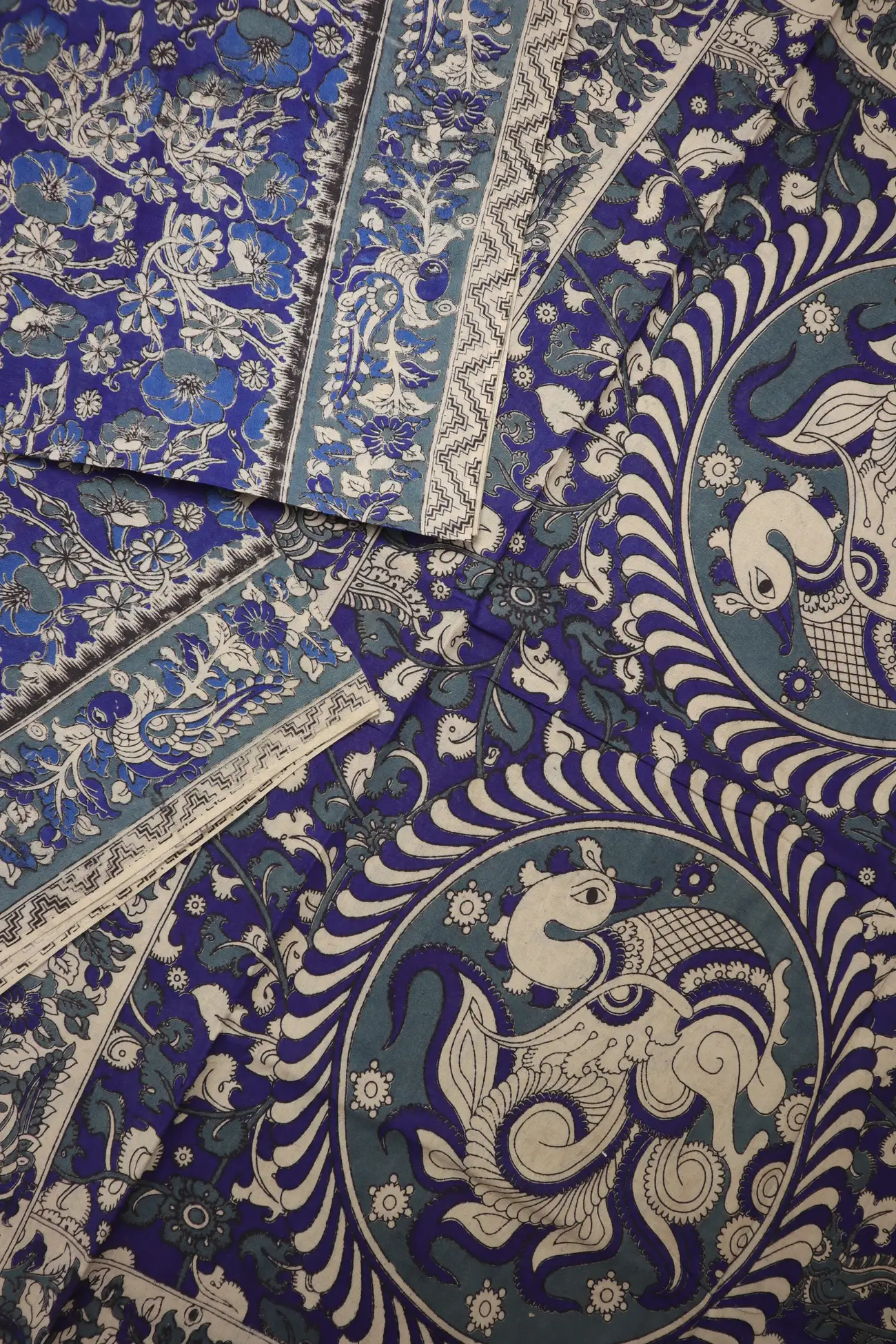 blue-peacock-kalamkari-saree-kk001372-b