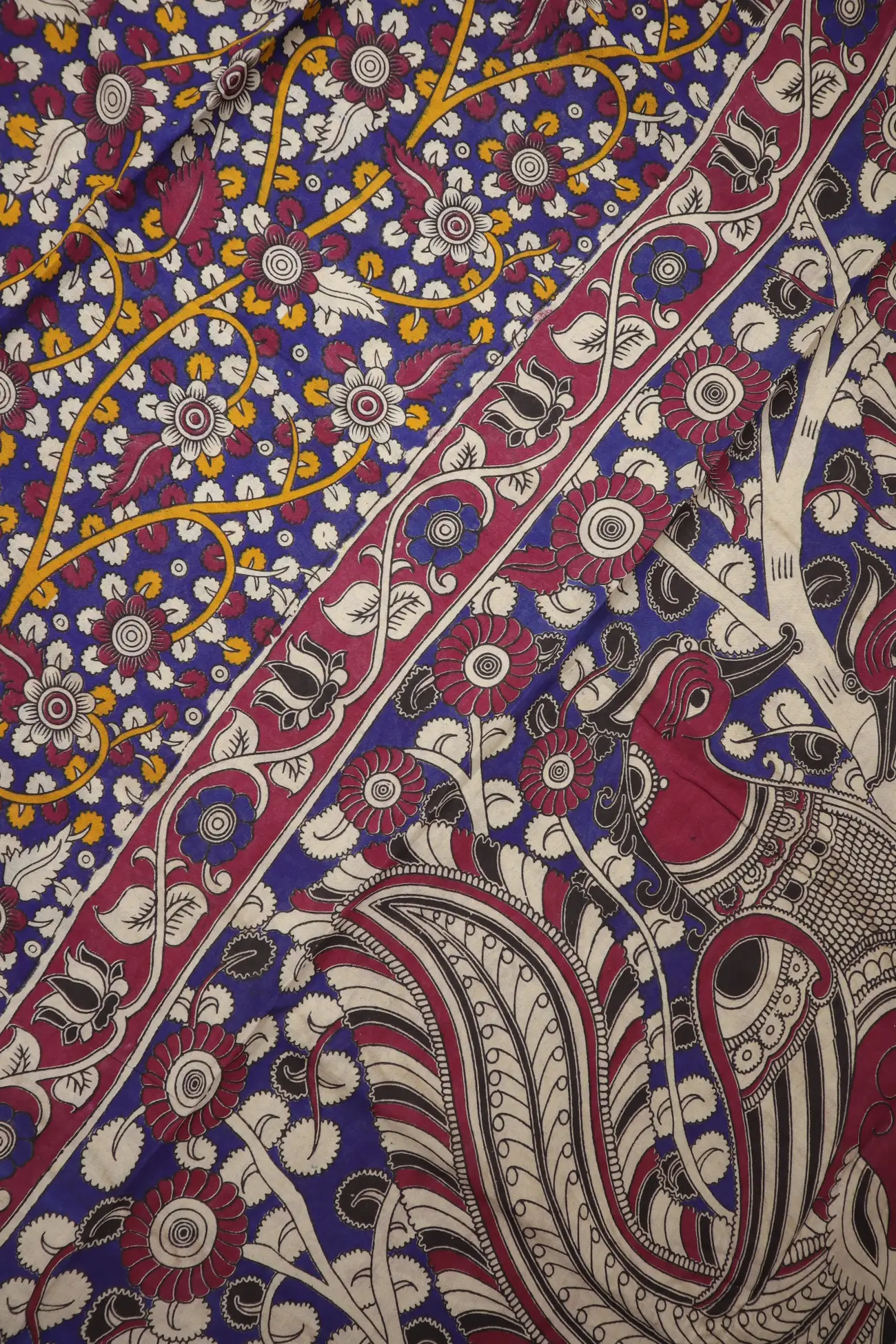 navy-flower-kalamkari-saree-kk001348-c