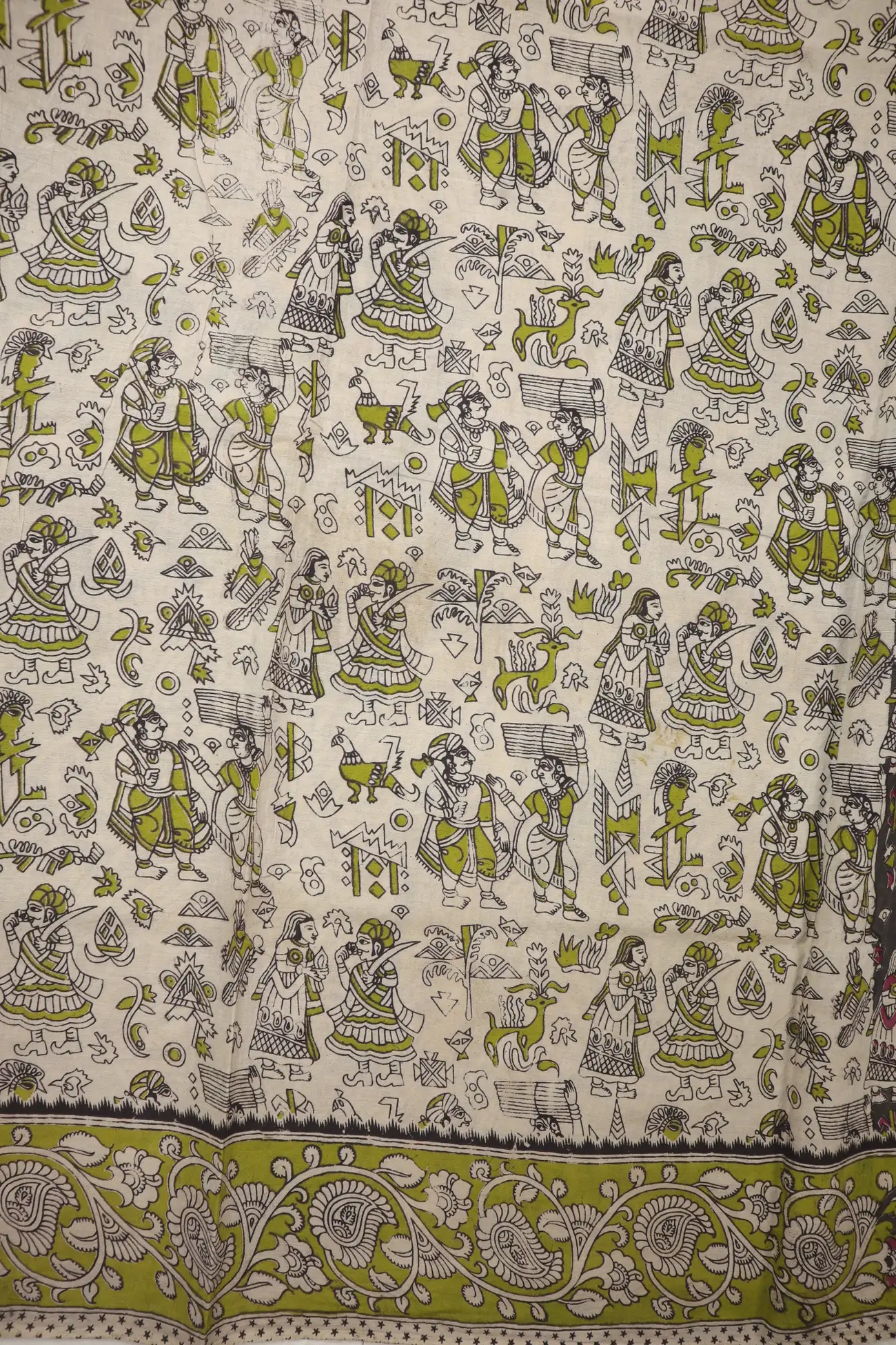 dark-olive-green-flower-kalamkari-saree-kk001290-d
