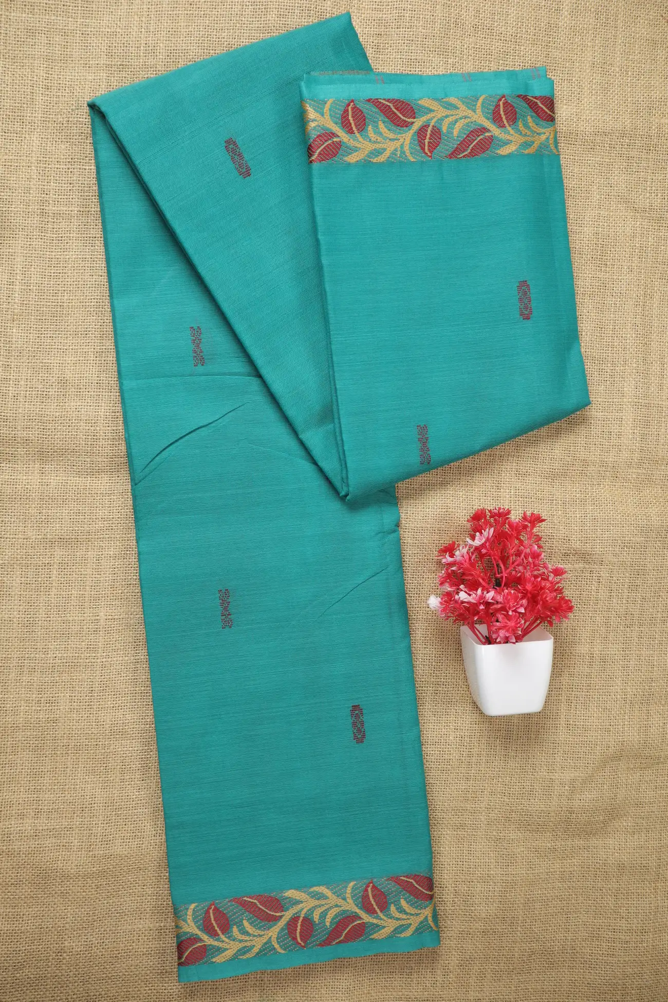 teal-flower-butta-saree-bs002021-a