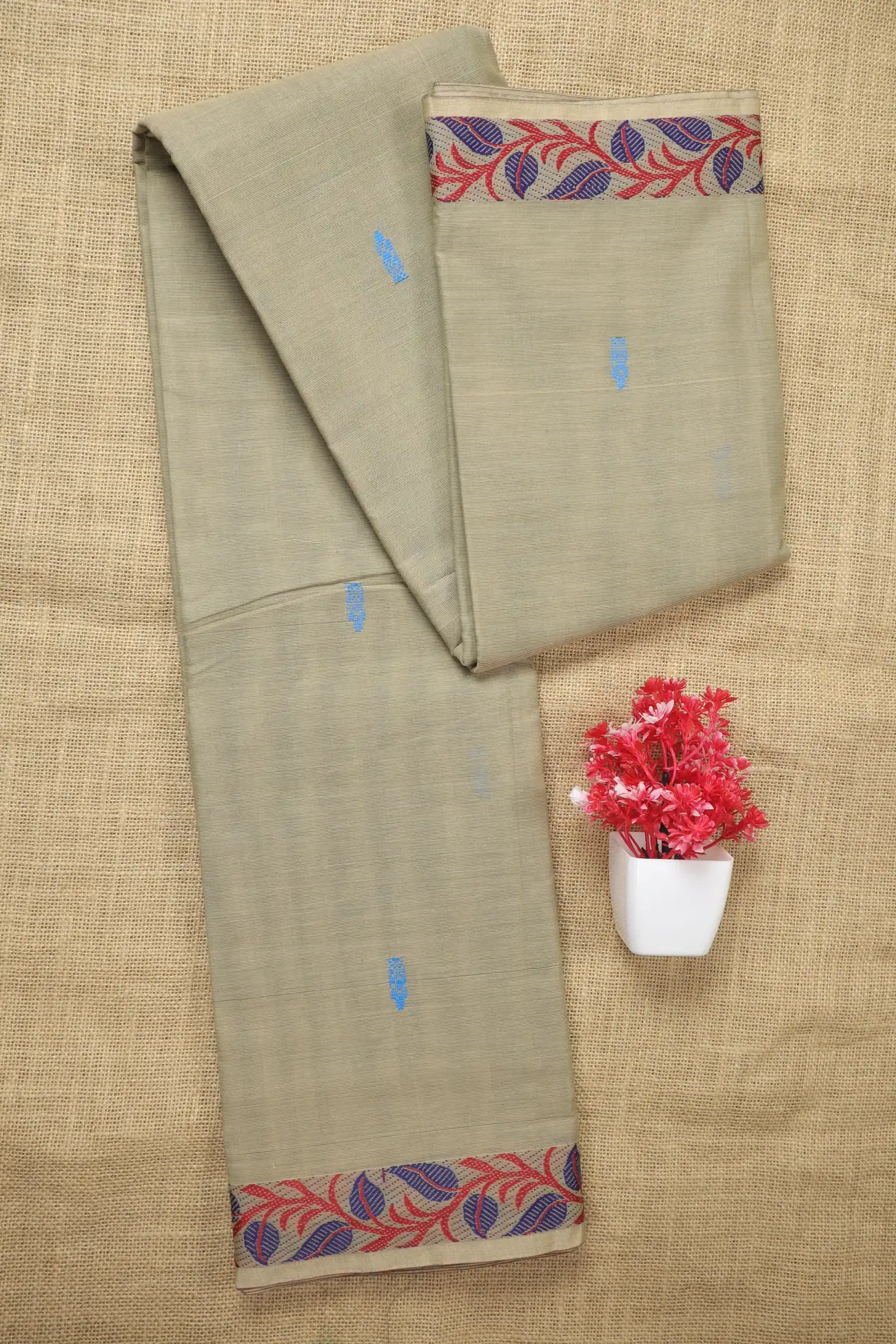 dark-sea-green-flower-butta-saree-bs002023-a