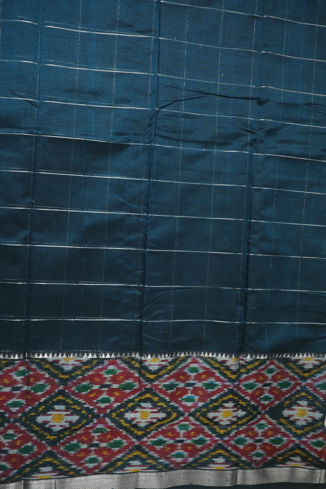 dark-slate-gray-pochampally-border-mangalagiri-silk-cotton-mls000628-d